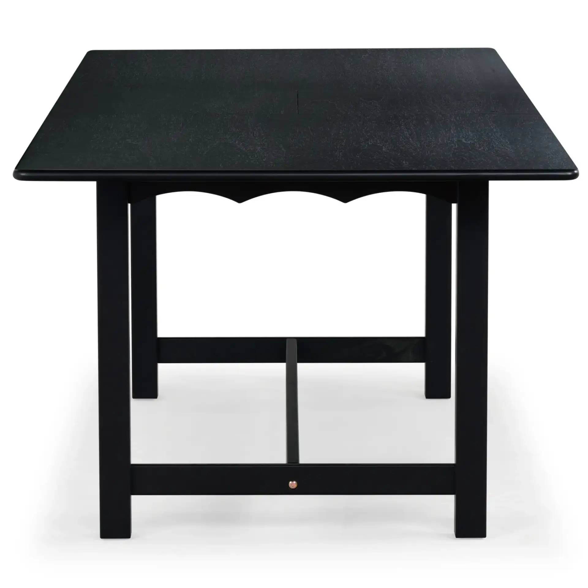 Rhylee Extendable Dining Table in Black, detail view