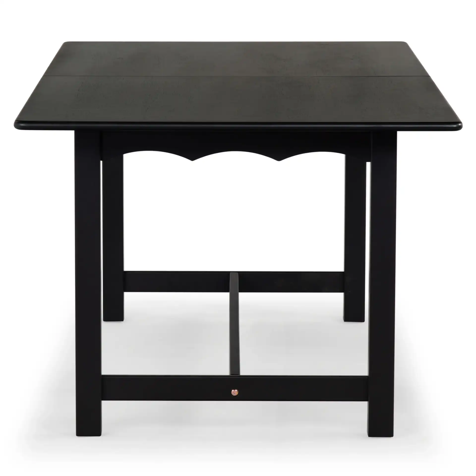 Rhylee Extendable Dining Table in Black, detail view