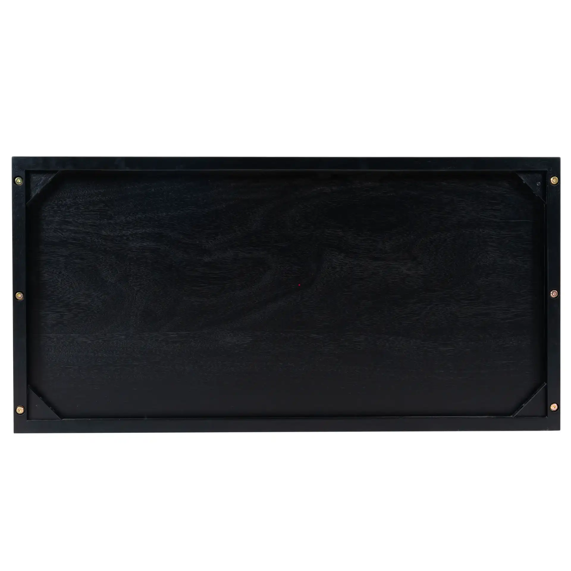 Roades Glass Cabinet Bookcase in Black, detail view