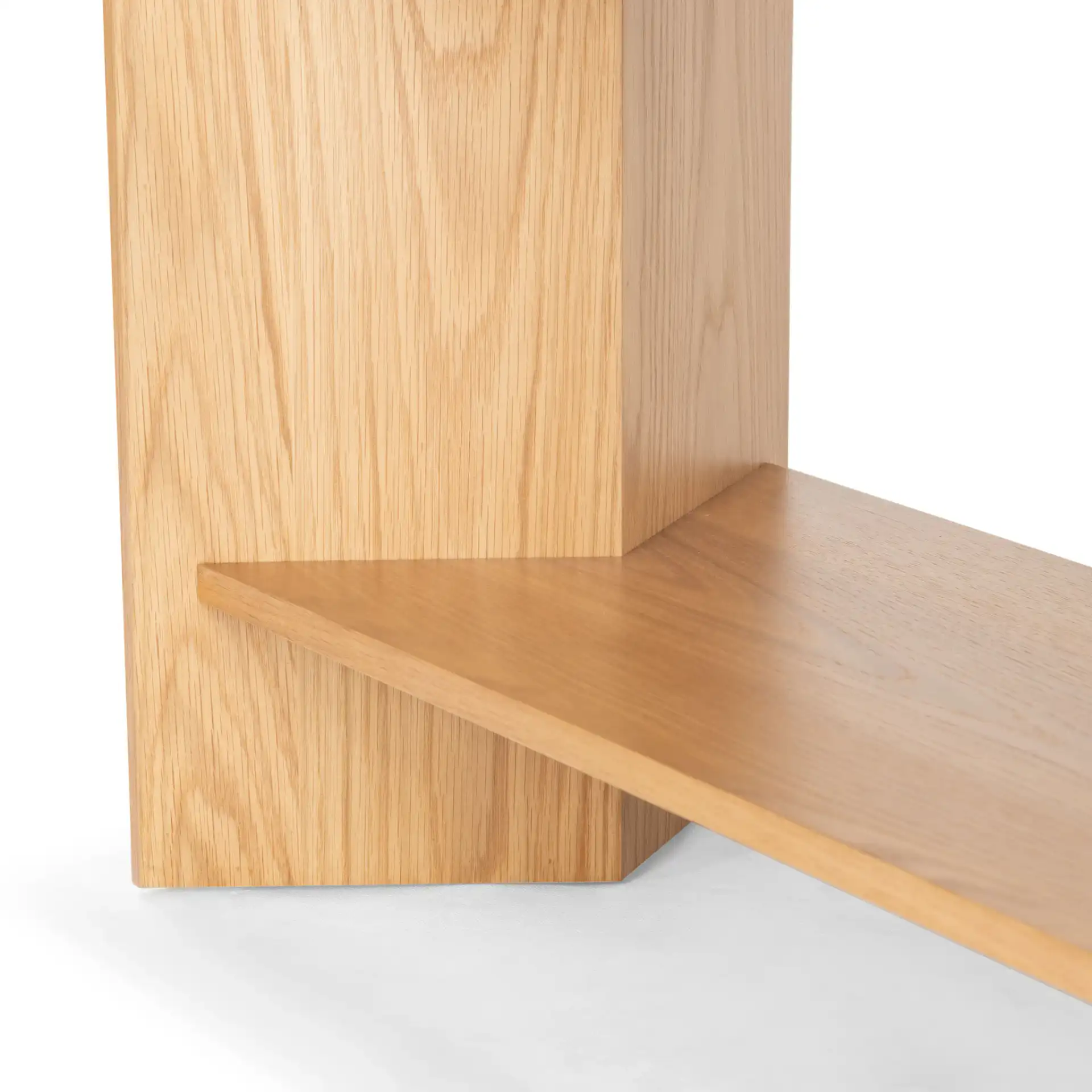 Norrington Five-Shelf Bookshelf in Natural in a styled room