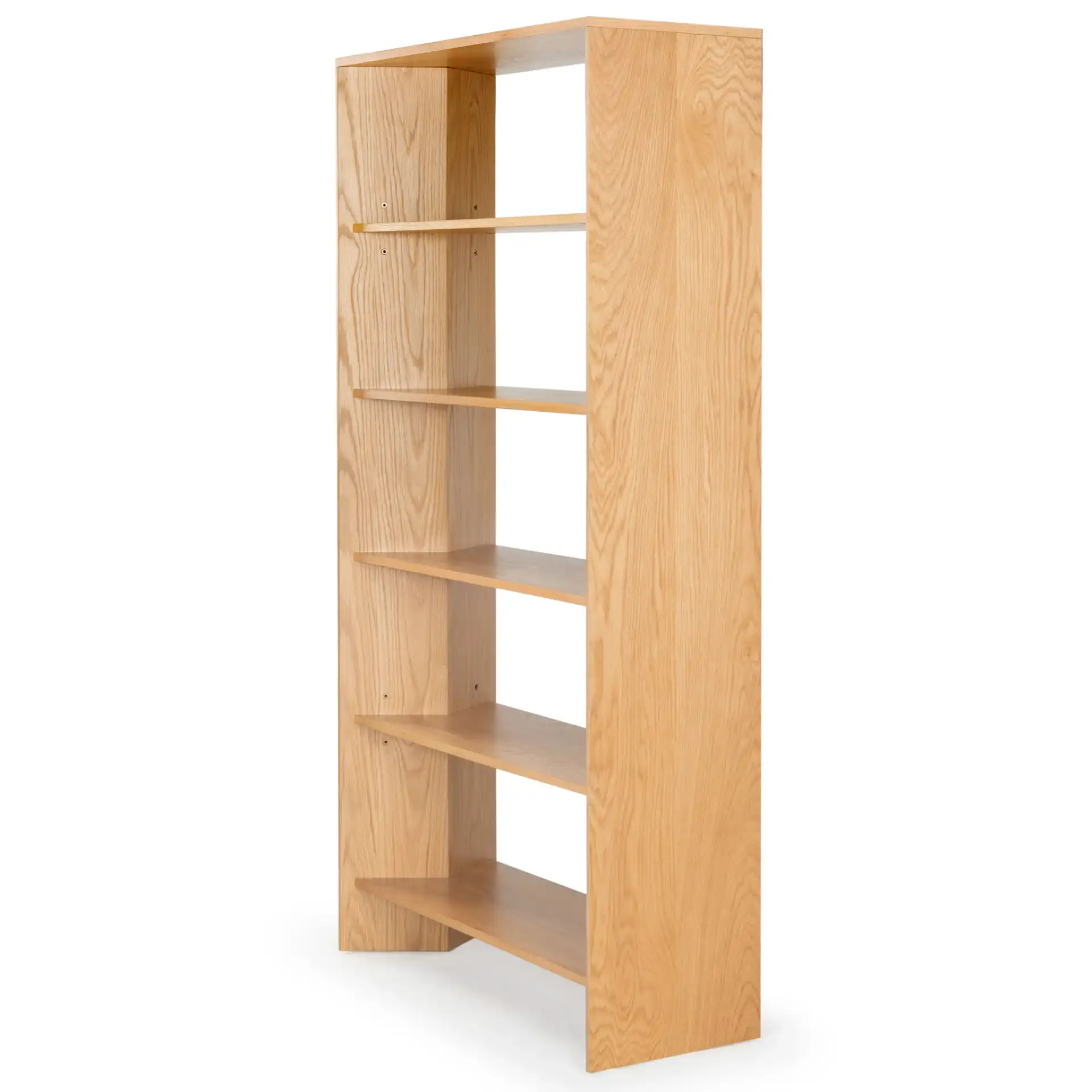 Norrington Five-Shelf Bookshelf in Natural, detail view