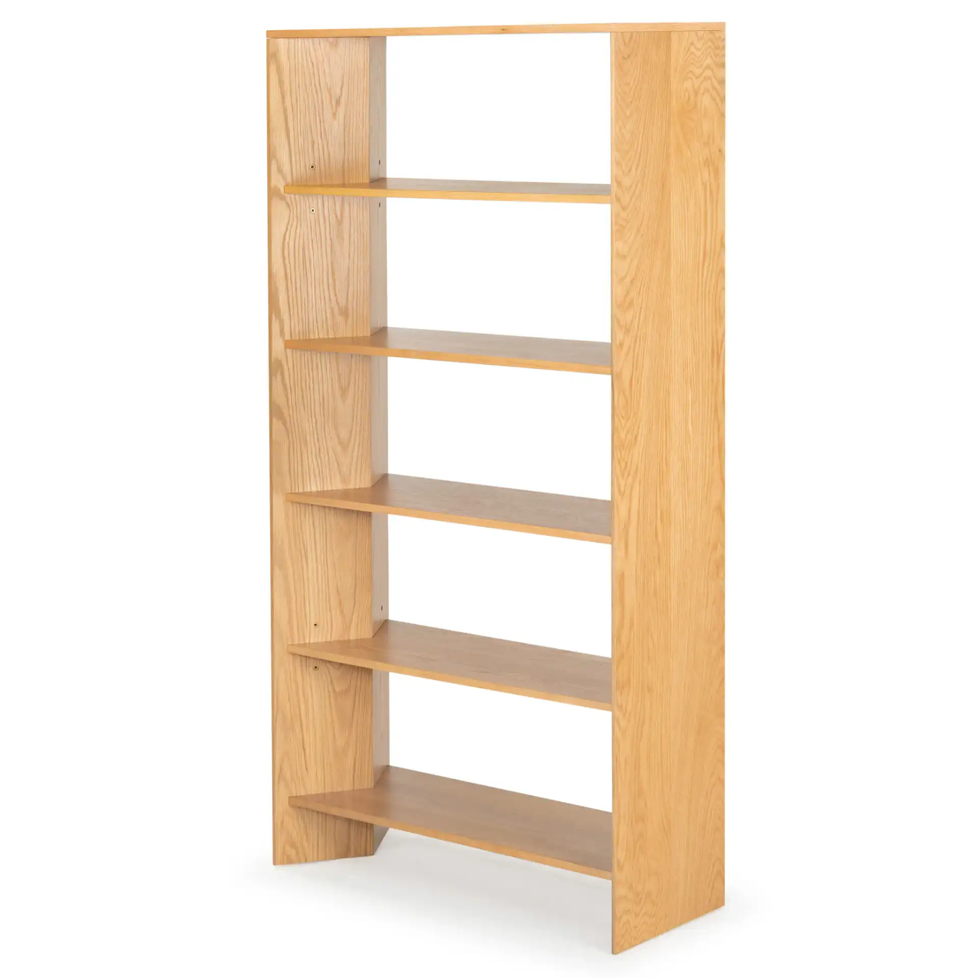 Norrington Five-Shelf Bookshelf in Natural, detail view