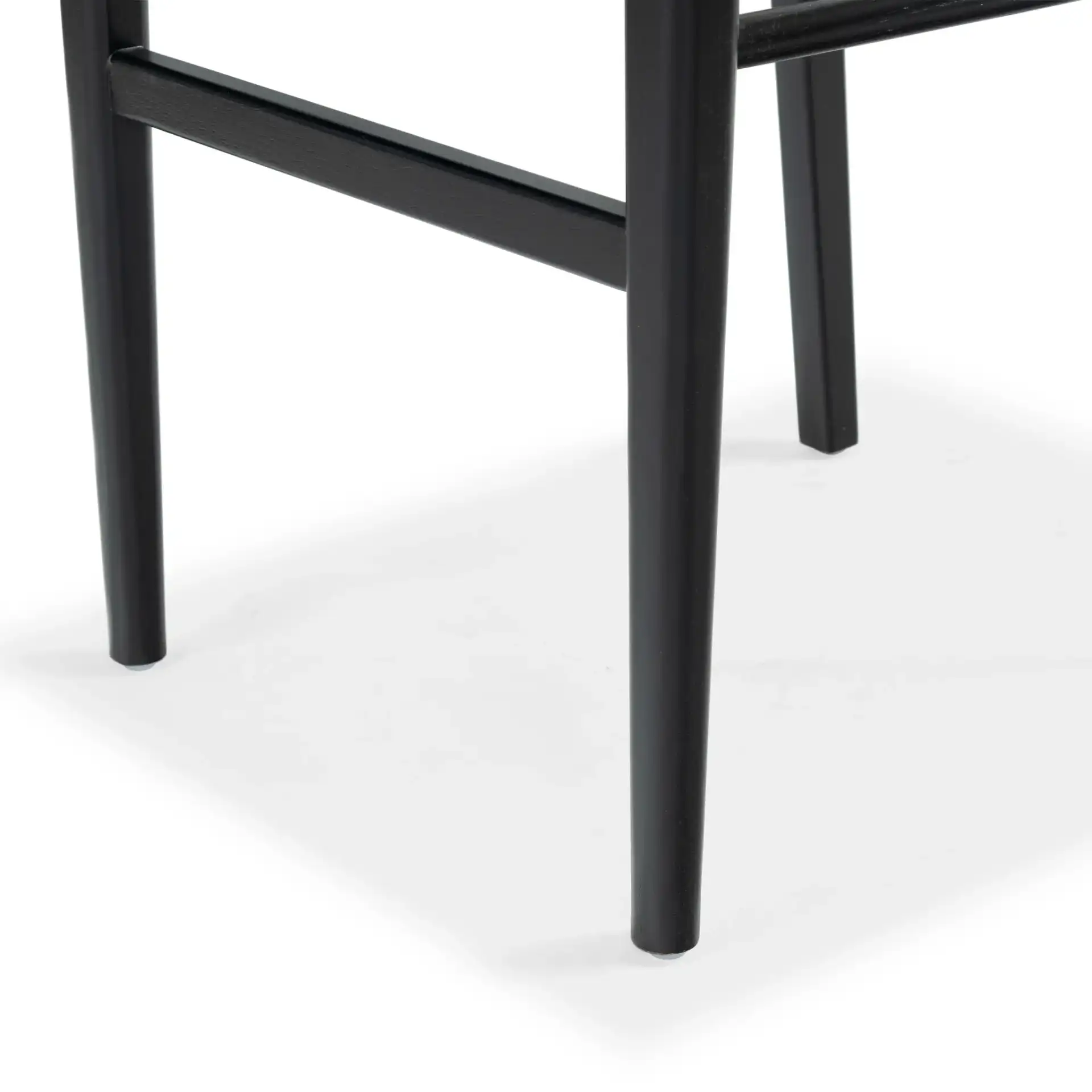 Cody Rattan Barstool in Black / Natural, detail view