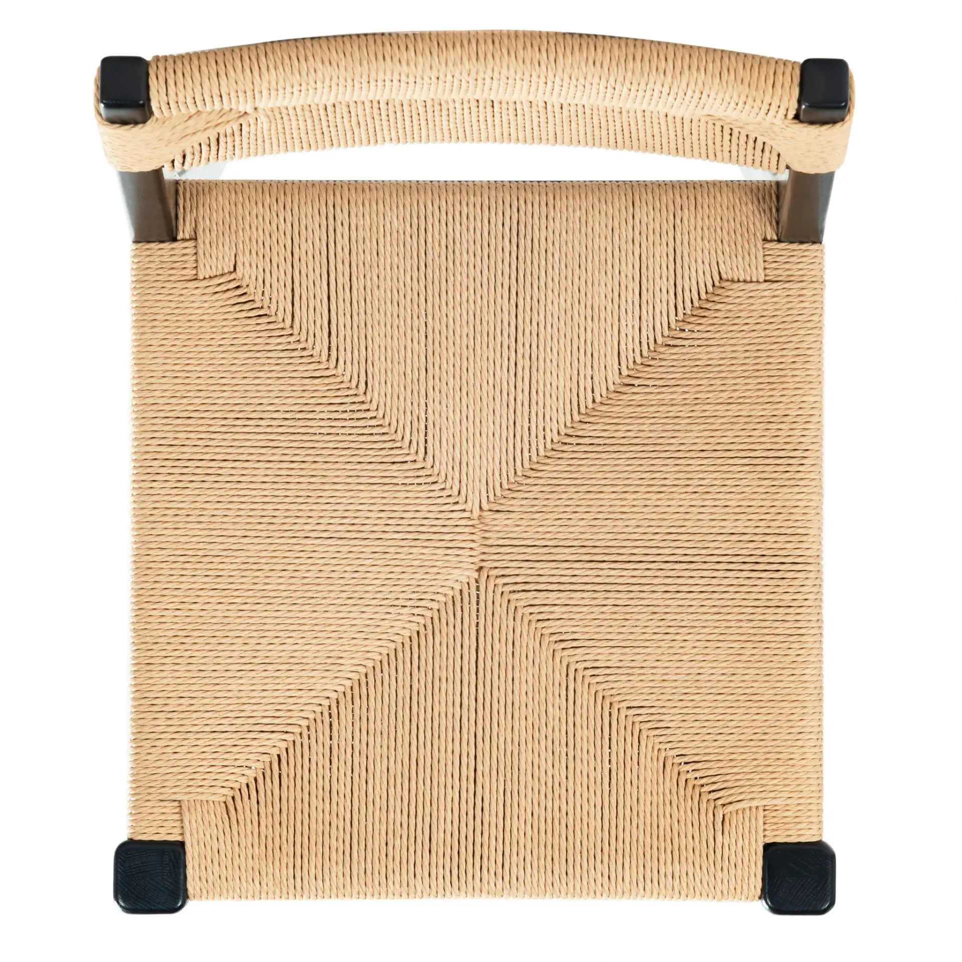 Cody Rattan Barstool in Black / Natural, detail view