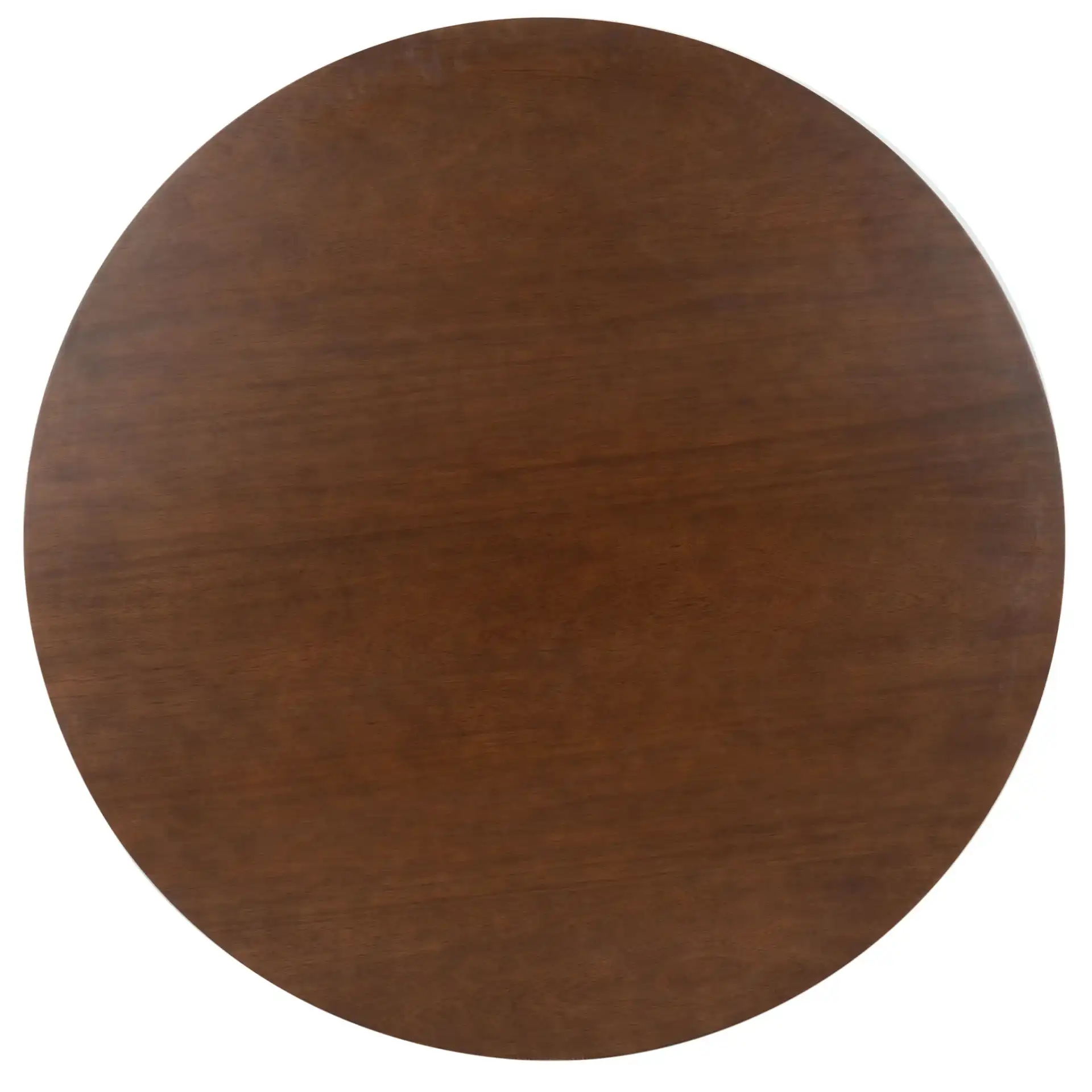Lisette Round Dining Table in Walnut, detail view
