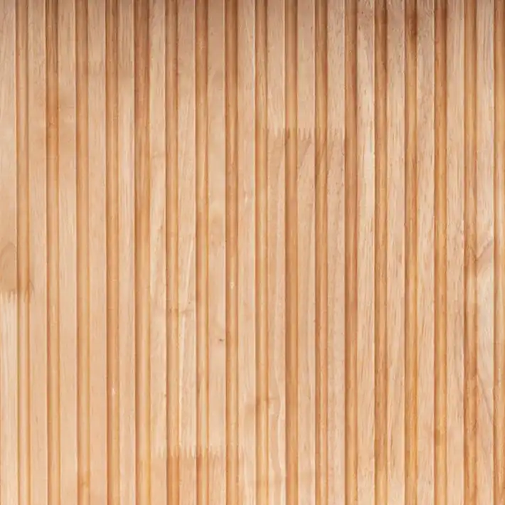 Elladora Ribbed Wood Bookcase in Natural / Black, detail view