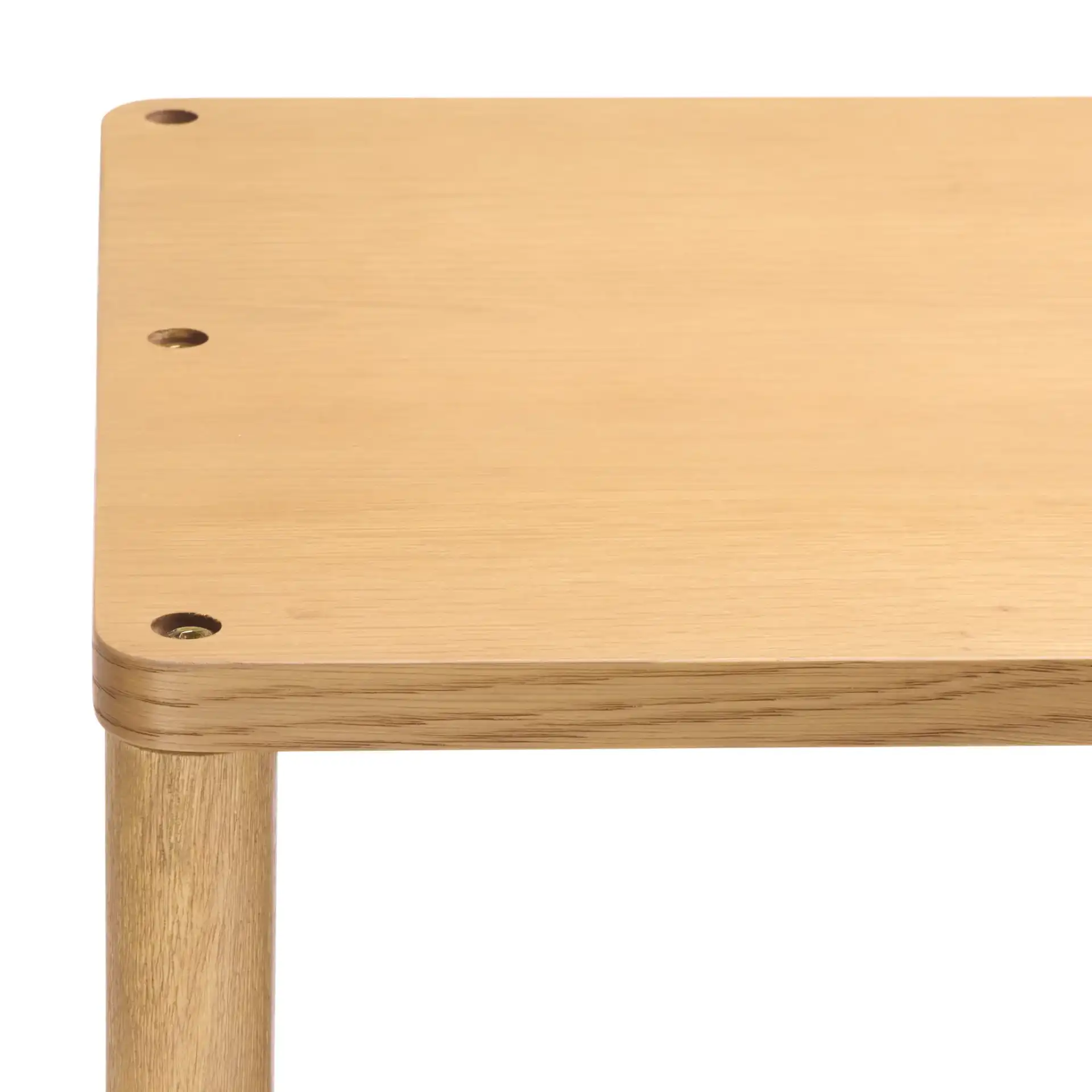 Jaylessa 5 Shelf Wood Bookcase in Natural in a styled room