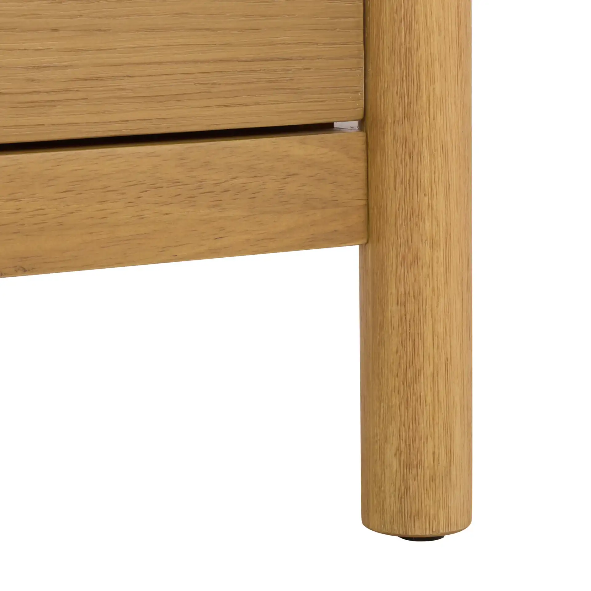 Jaylessa 5 Shelf Wood Bookcase in Natural, detail view