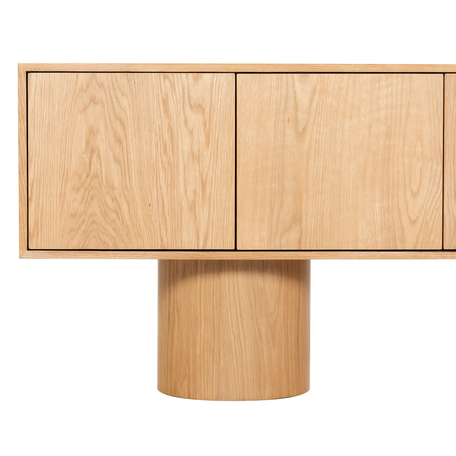 Alberti Wood Sideboard in Natural in a styled room