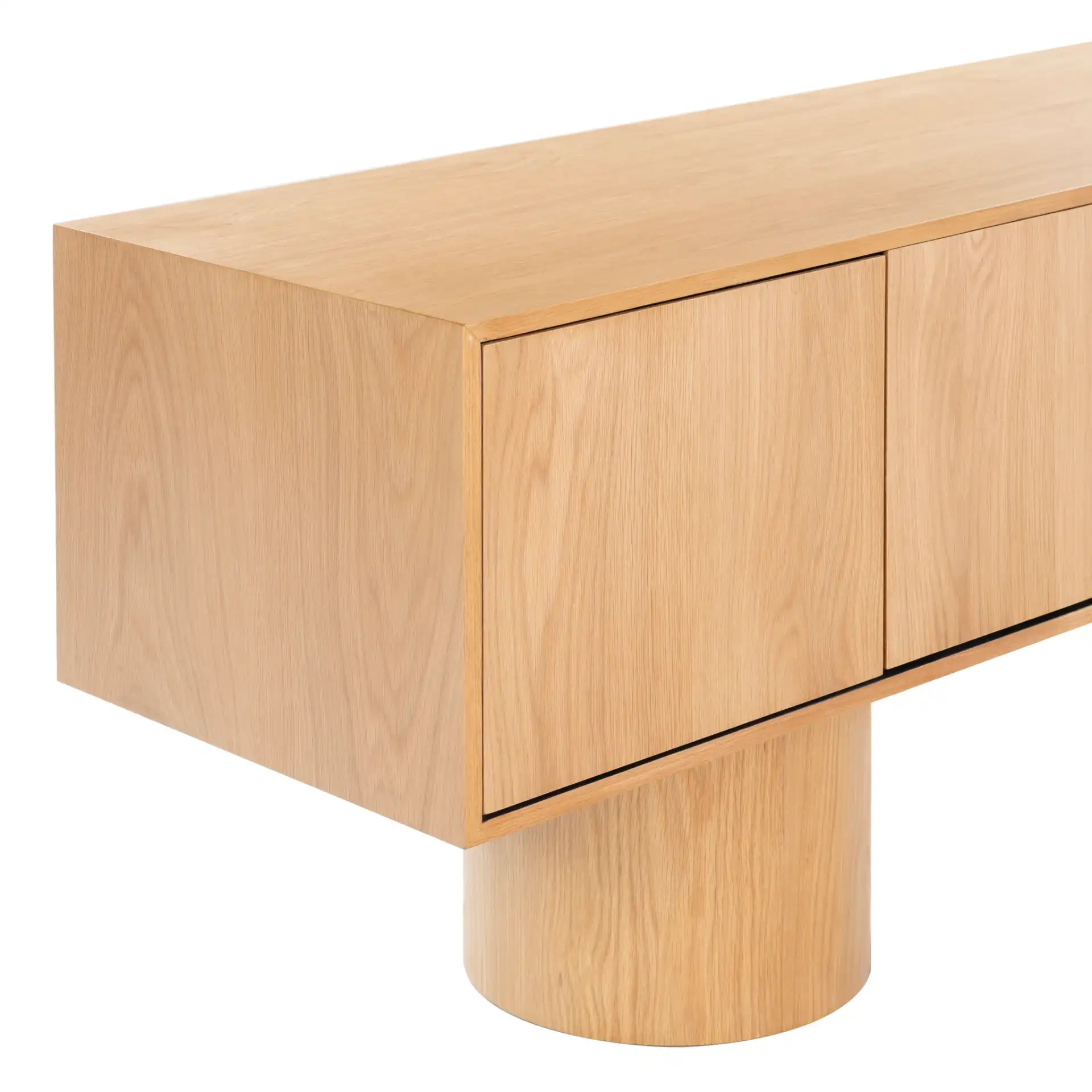 Alberti Wood Sideboard in Natural, detail view