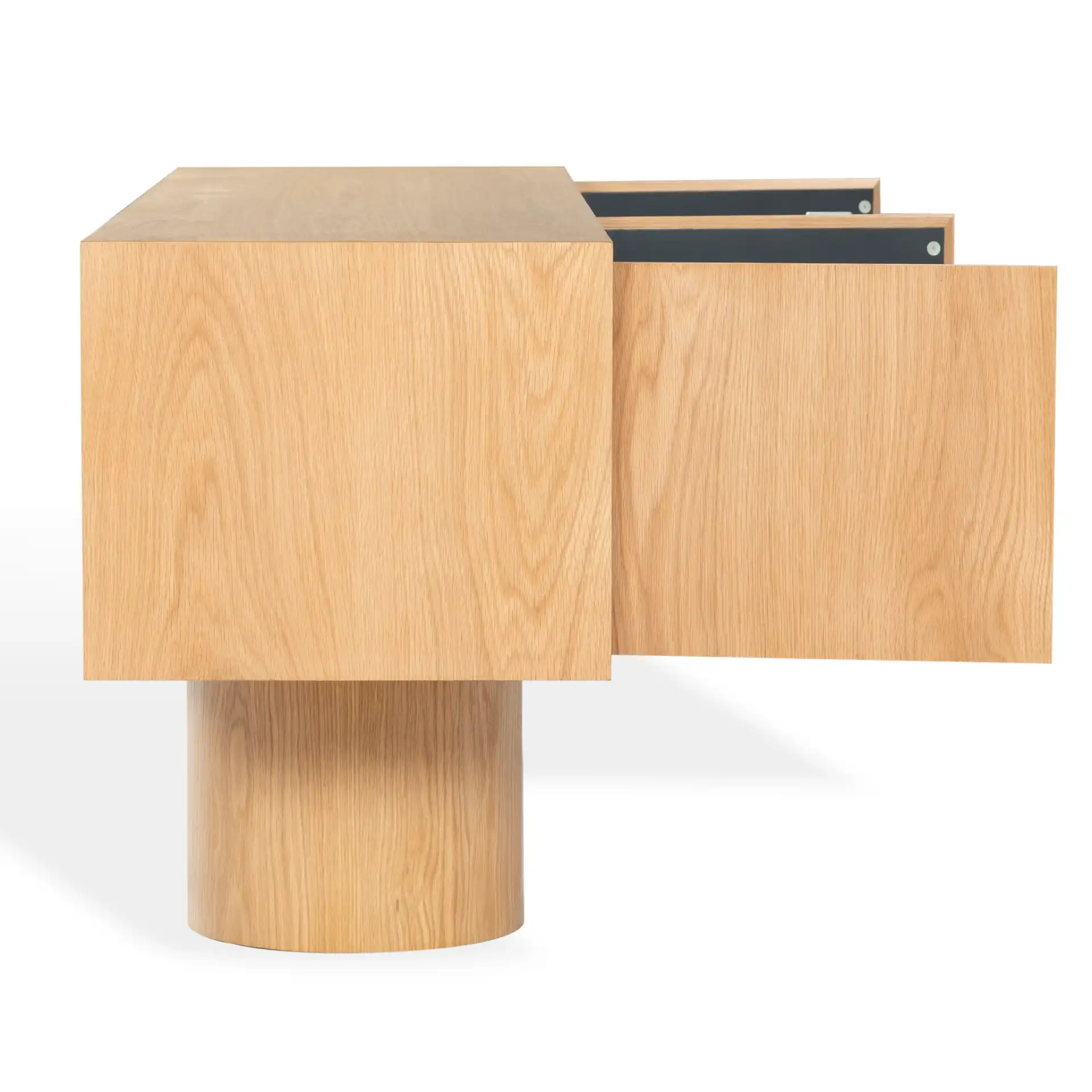 Alberti Wood Sideboard in Natural, detail view