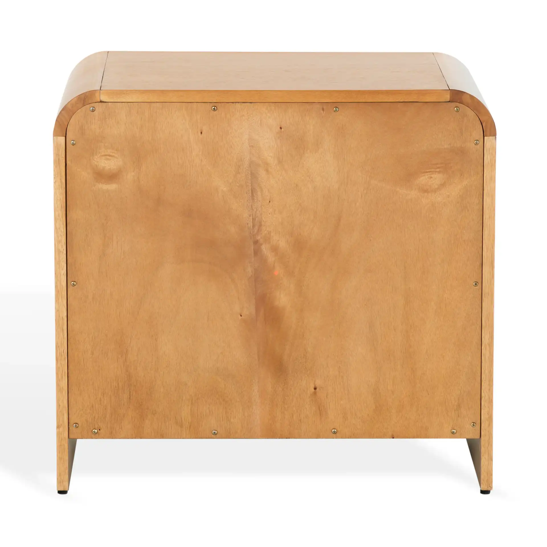 Vitale Reeded Wood Nightstand in Natural, detail view