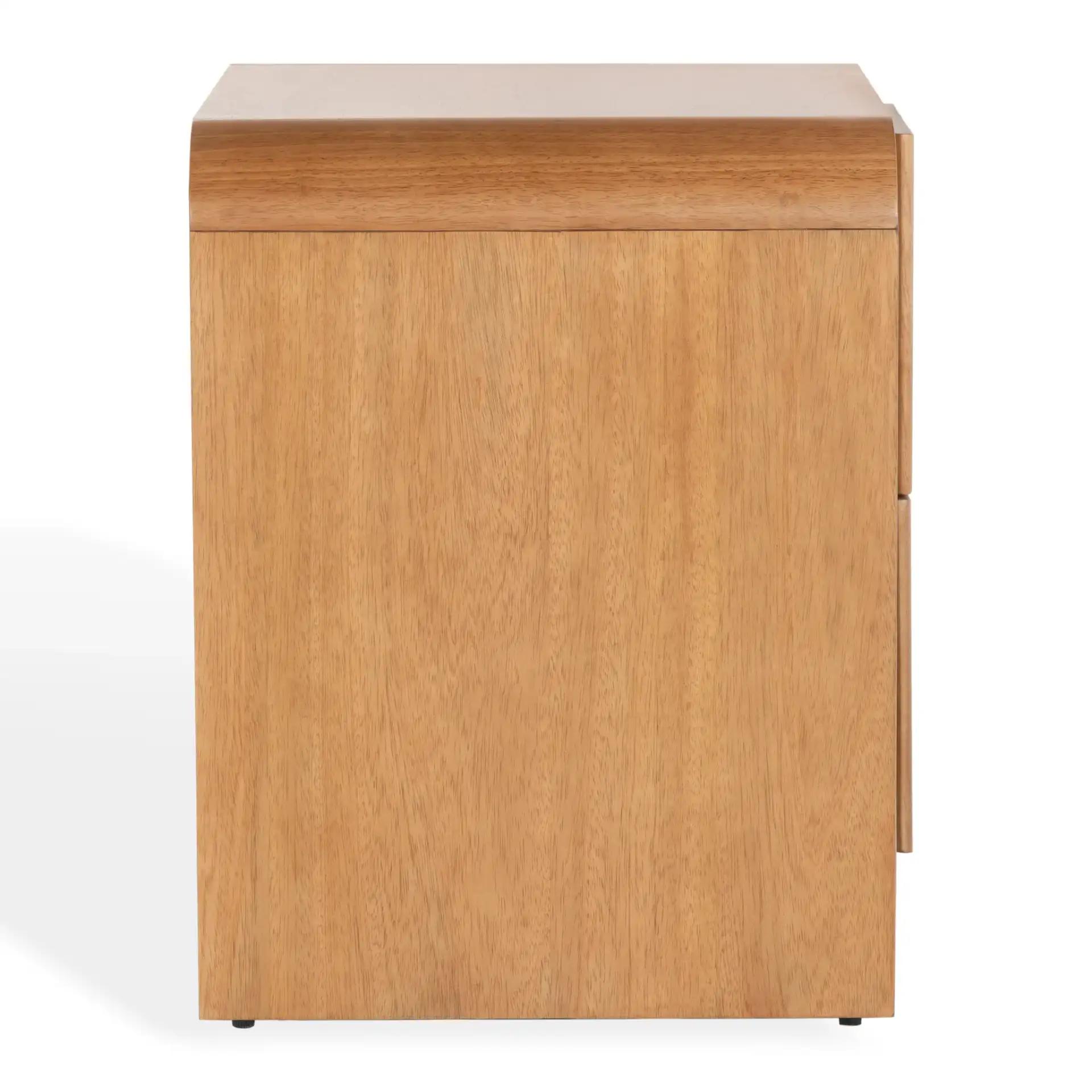 Vitale Reeded Wood Nightstand in Natural, detail view
