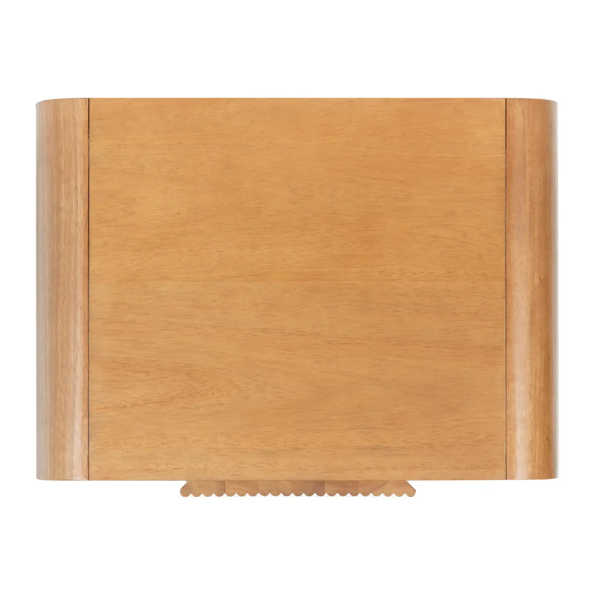 Vitale Reeded Wood Nightstand in Natural, detail view