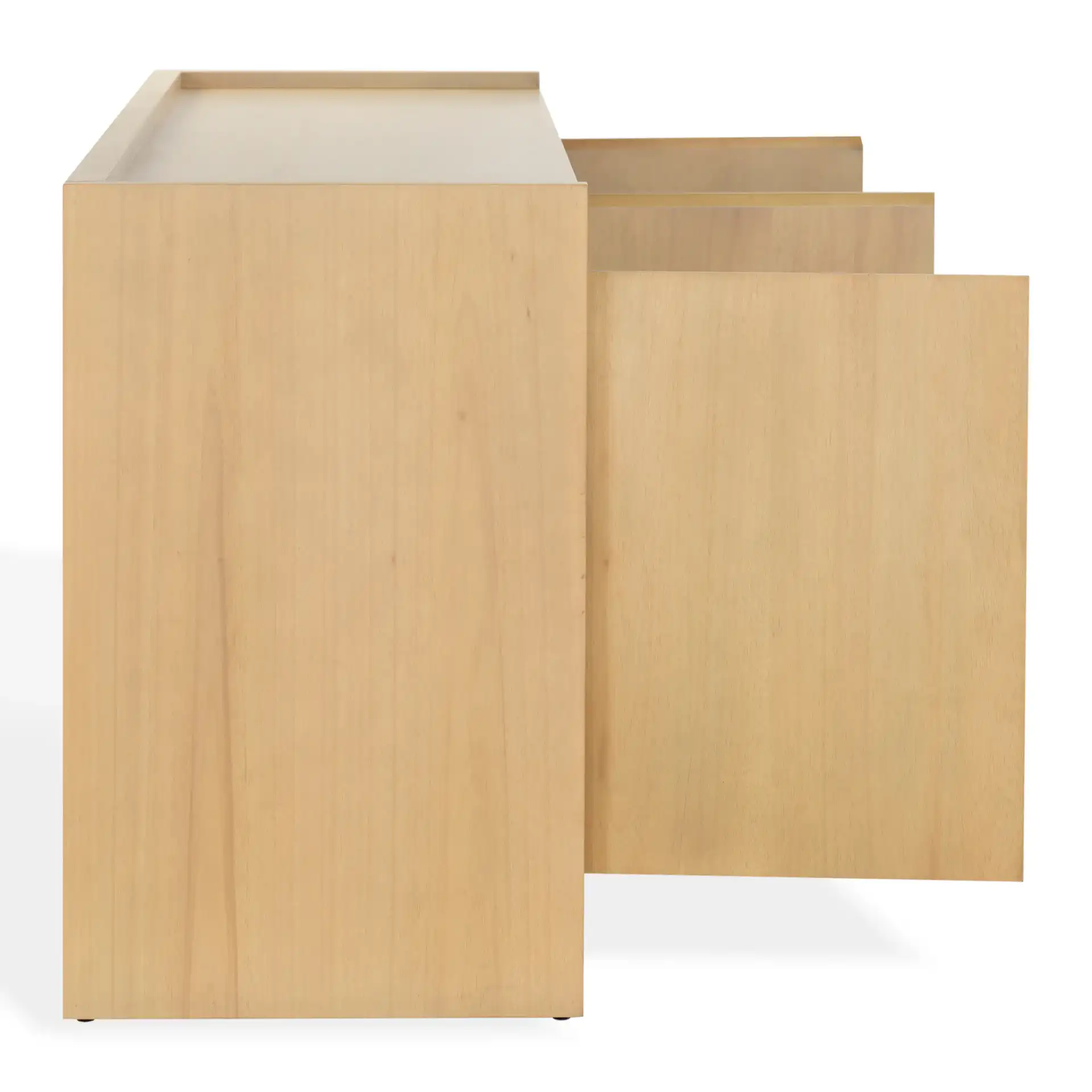 Rhylee Four-Door Wood Sideboard in Natural, detail view