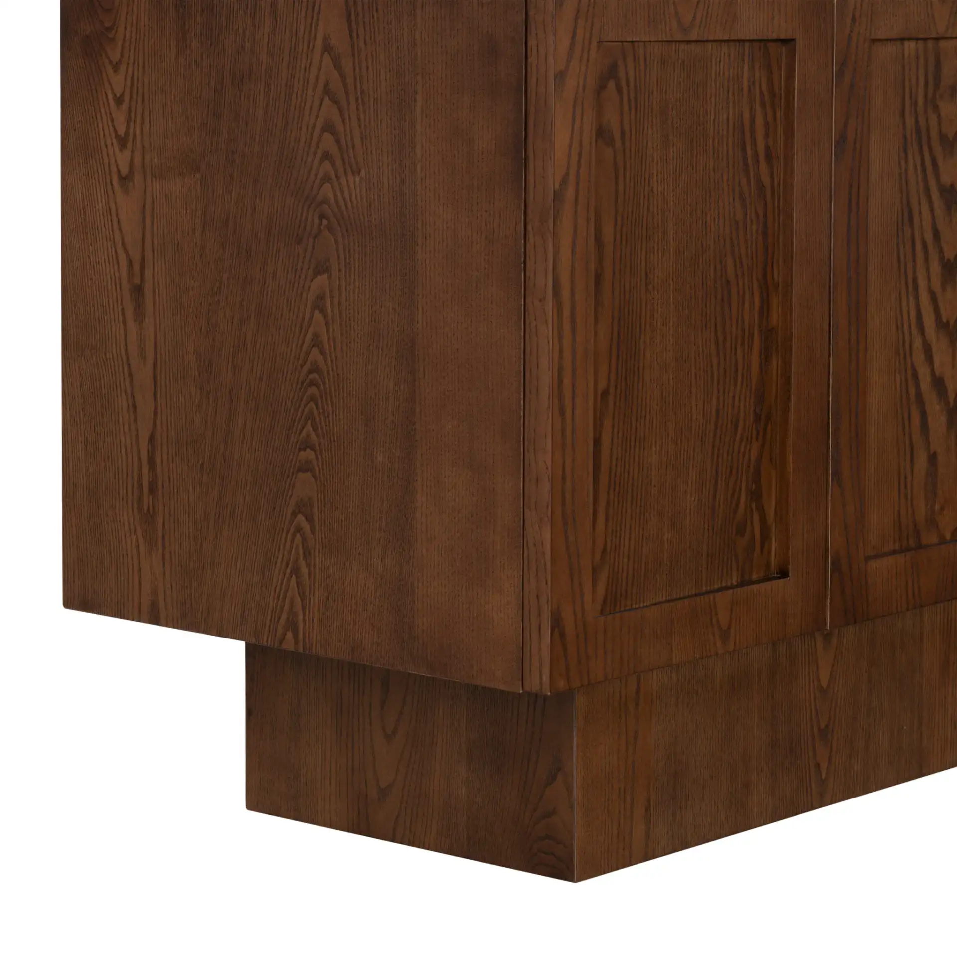 Bethandria Six-Door Wood Sideboard in Walnut, detail view