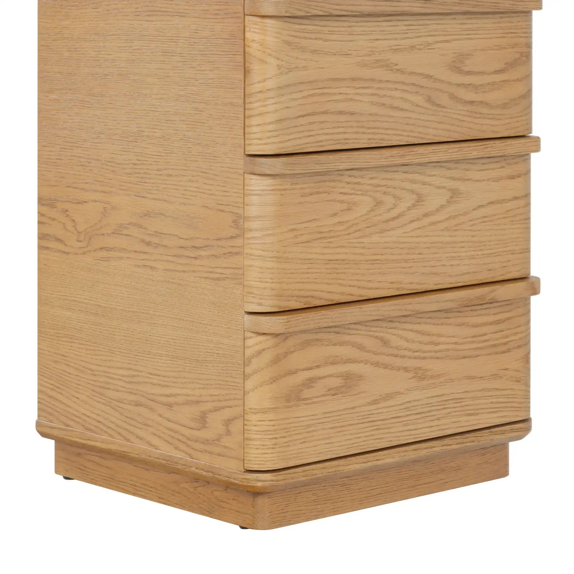 Guillermo Three-Drawer Nightstand in Natural, detail view