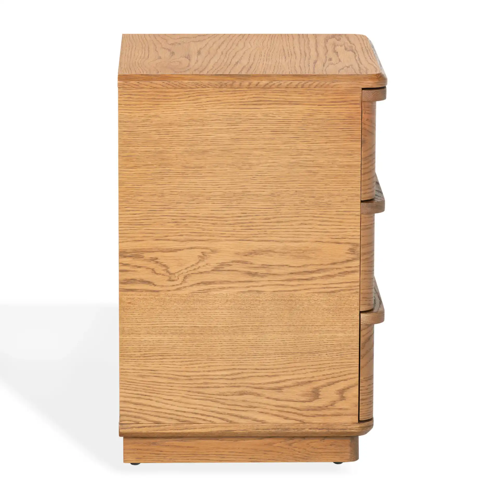 Guillermo Three-Drawer Nightstand in Natural, detail view