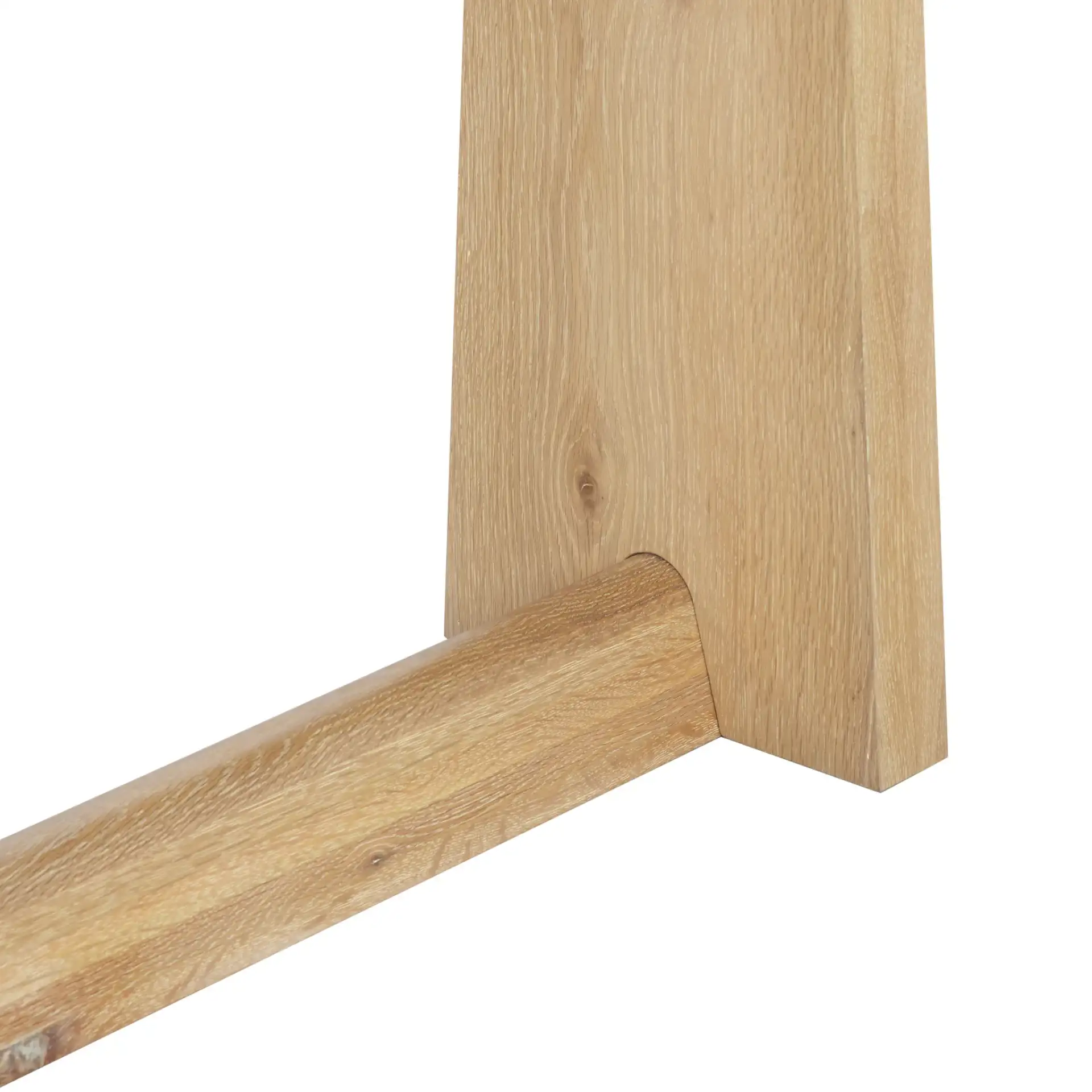 Maliq Wood Console Table in Natural, detail view