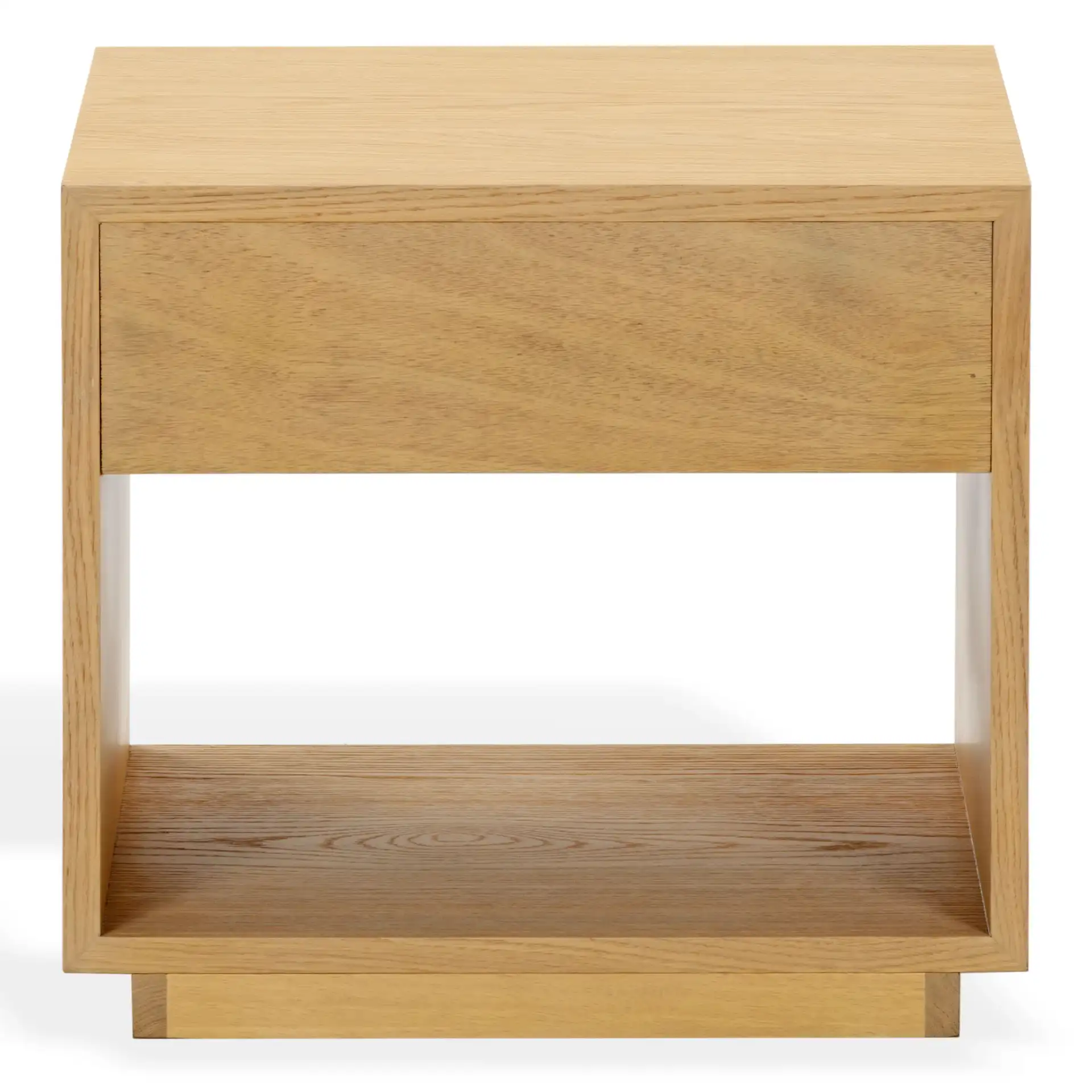 Gabribecca One-Drawer Nightstand in Greige Oak, detail view