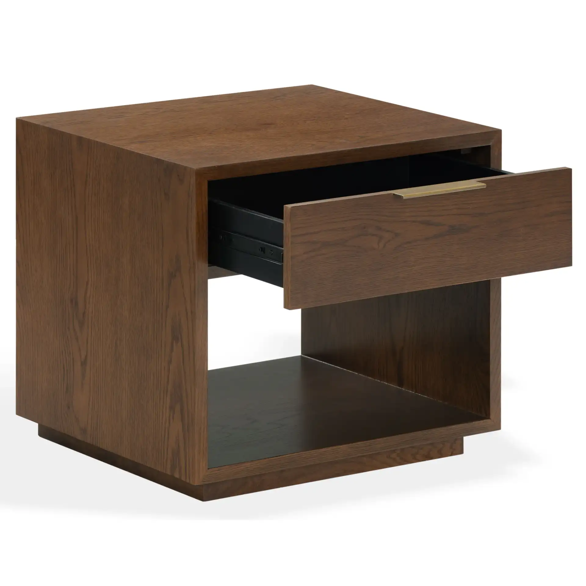 Gabribecca One-Drawer Nightstand in Walnut, detail view