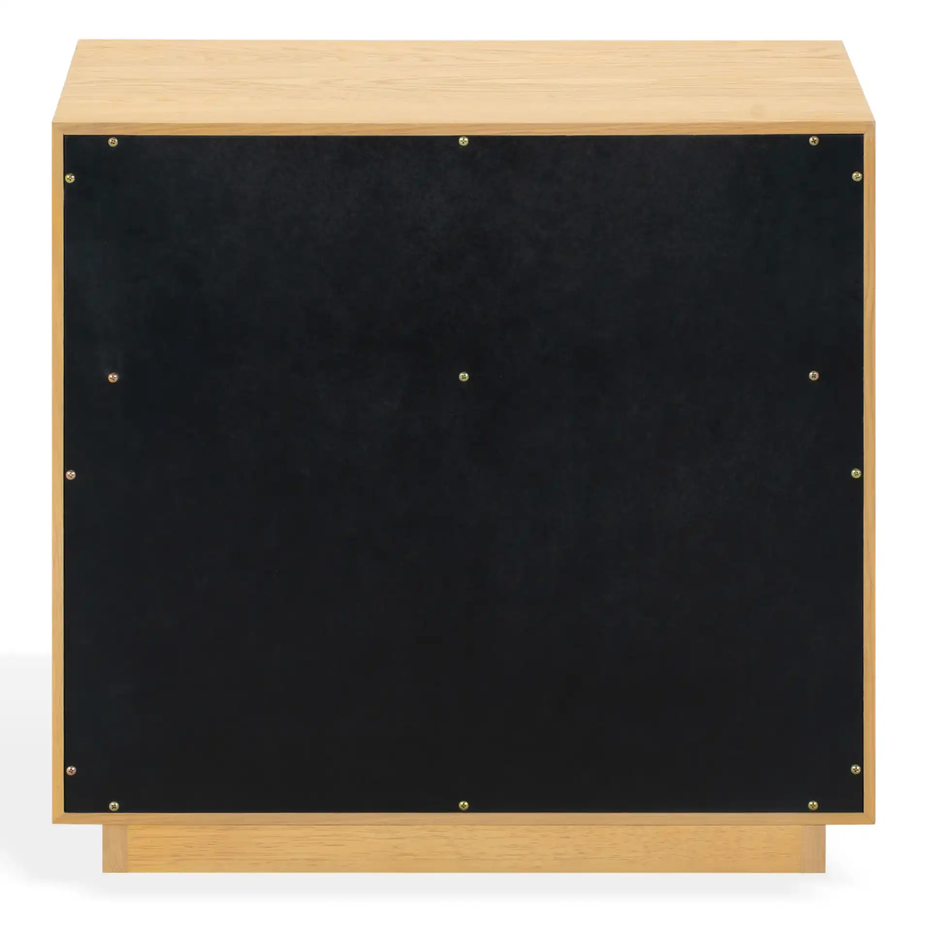 Gabribecca Two-Drawer Nightstand in Greige Oak, detail view