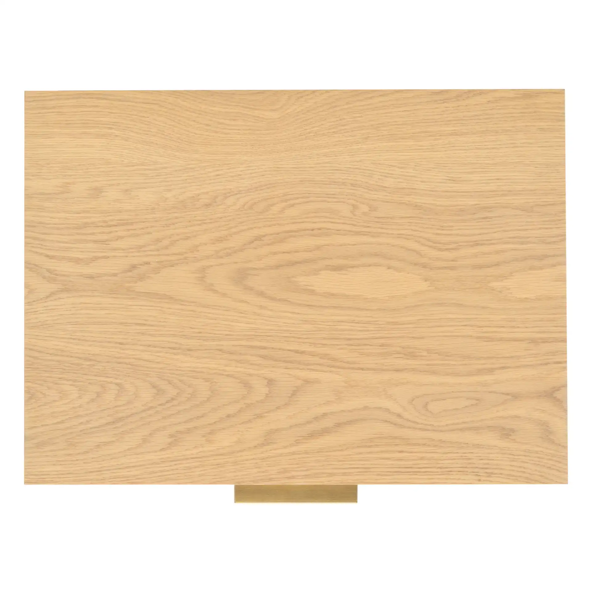Gabribecca Two-Drawer Nightstand in Greige Oak, detail view