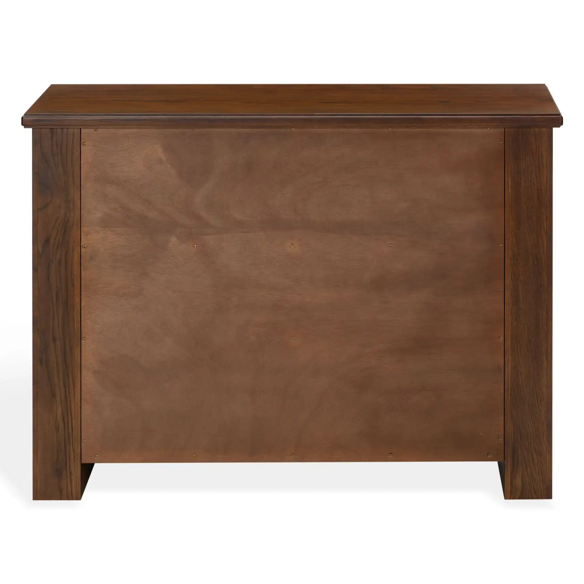 Caroline Two-Drawer Chest in Walnut, detail view
