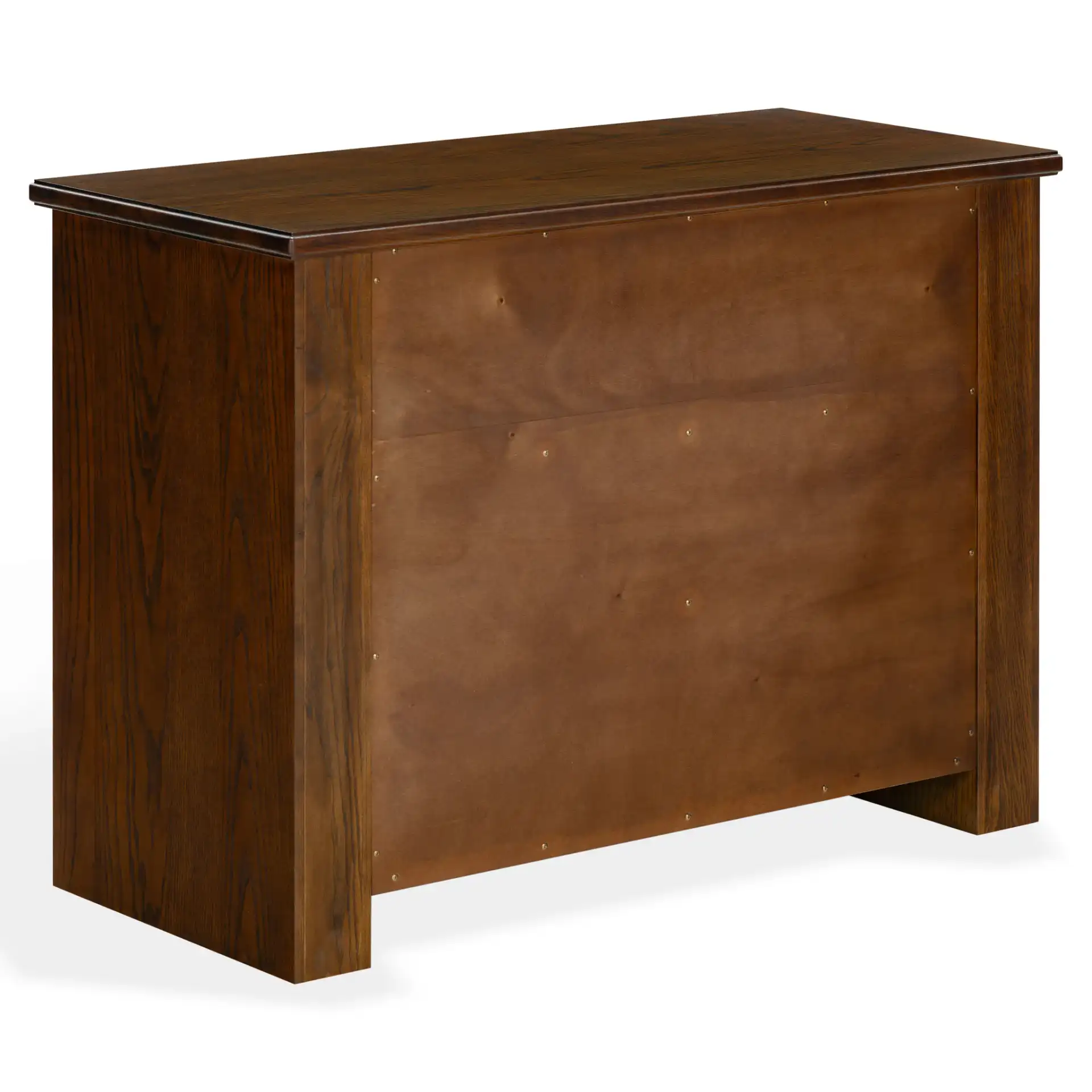 Caroline Two-Drawer Chest in Walnut, detail view
