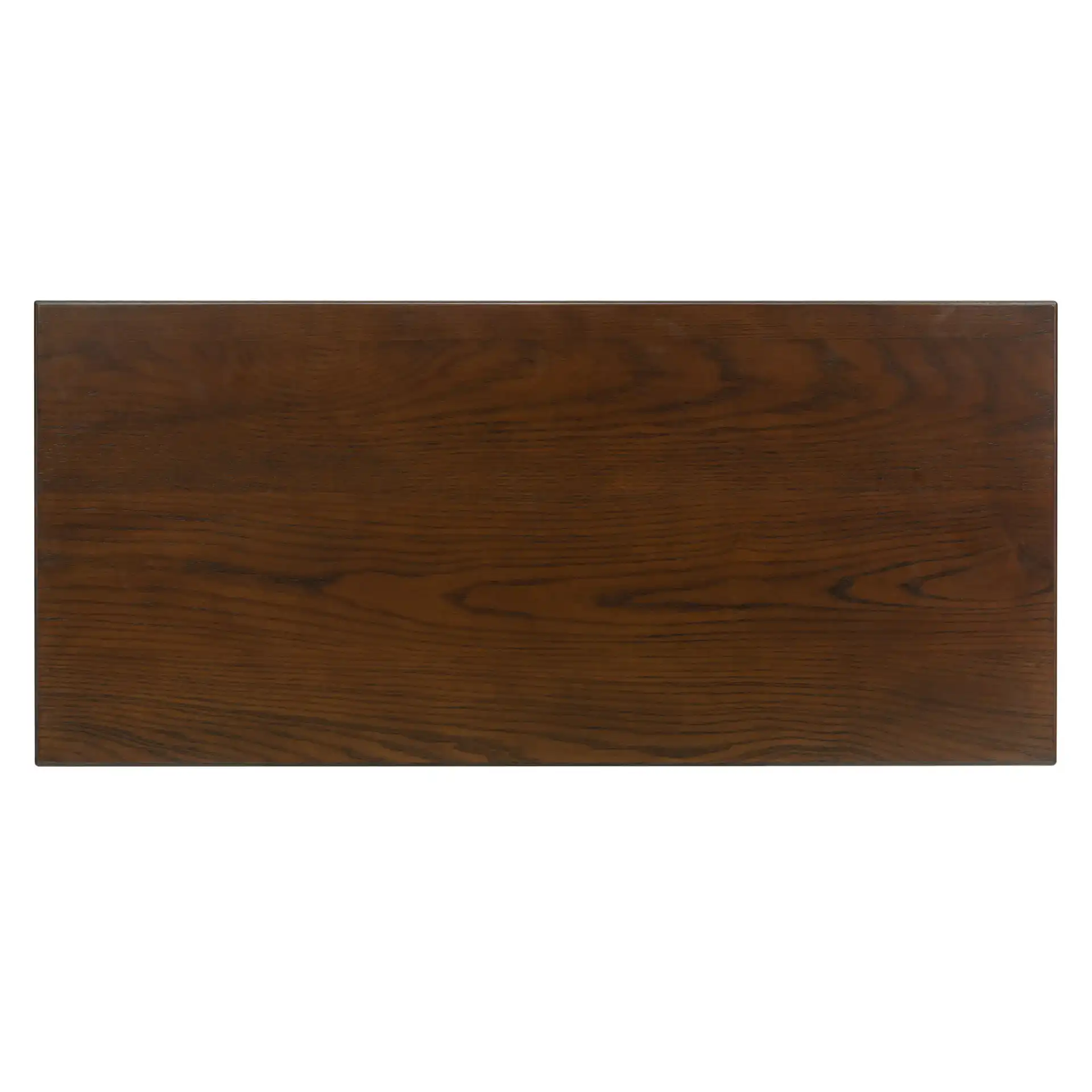 Caroline Two-Drawer Chest in Walnut, detail view
