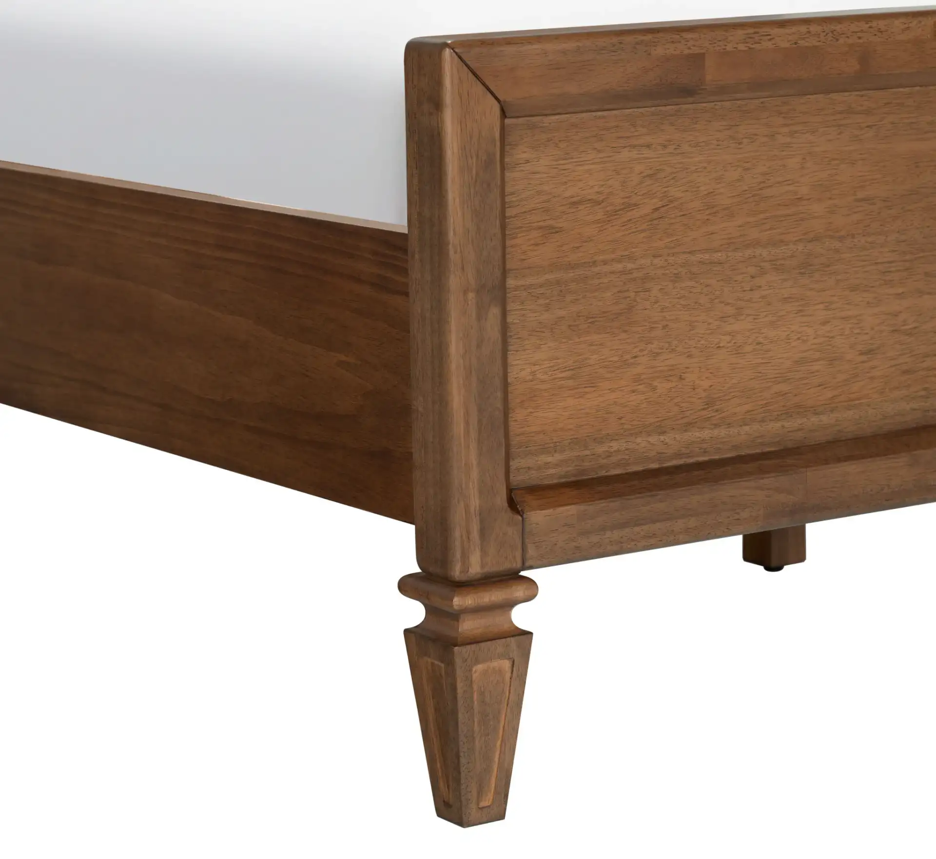 Mandie Wood King Bed in Light Brown, detail view