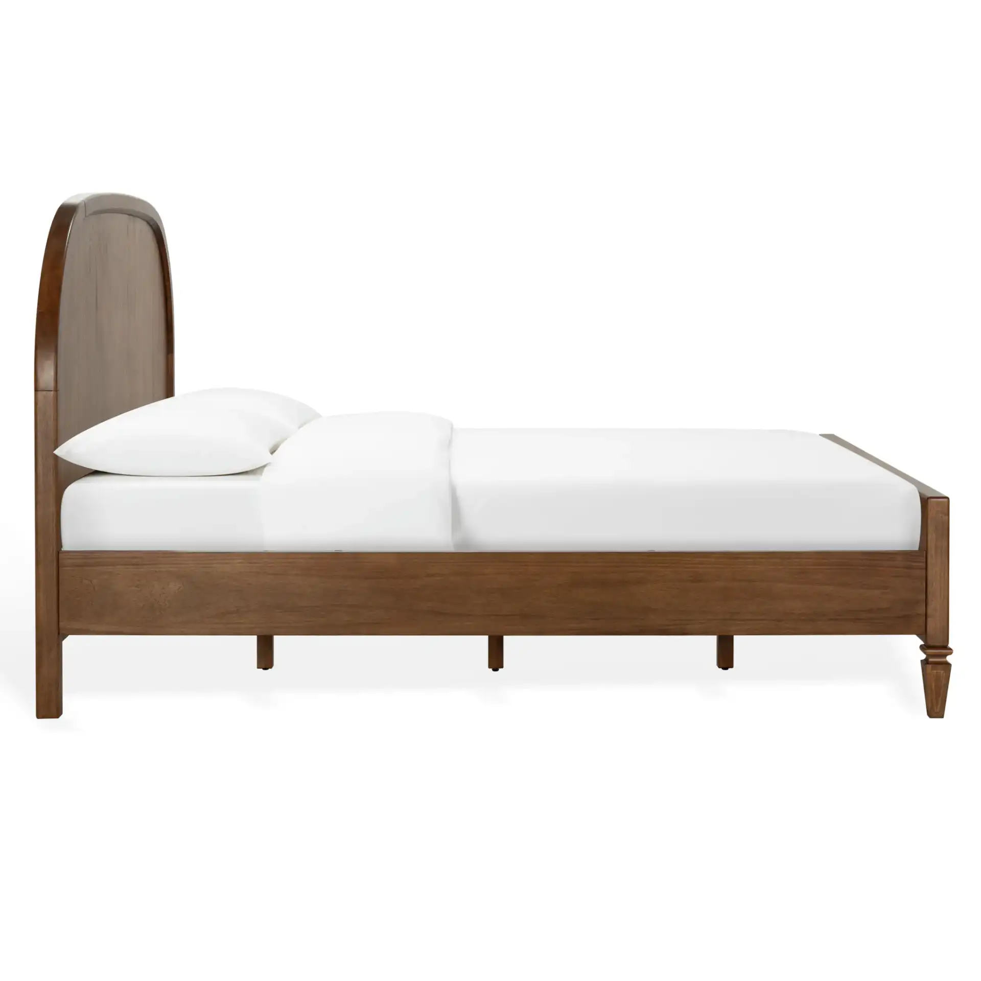 Mandie Wood King Bed in Light Brown, detail view