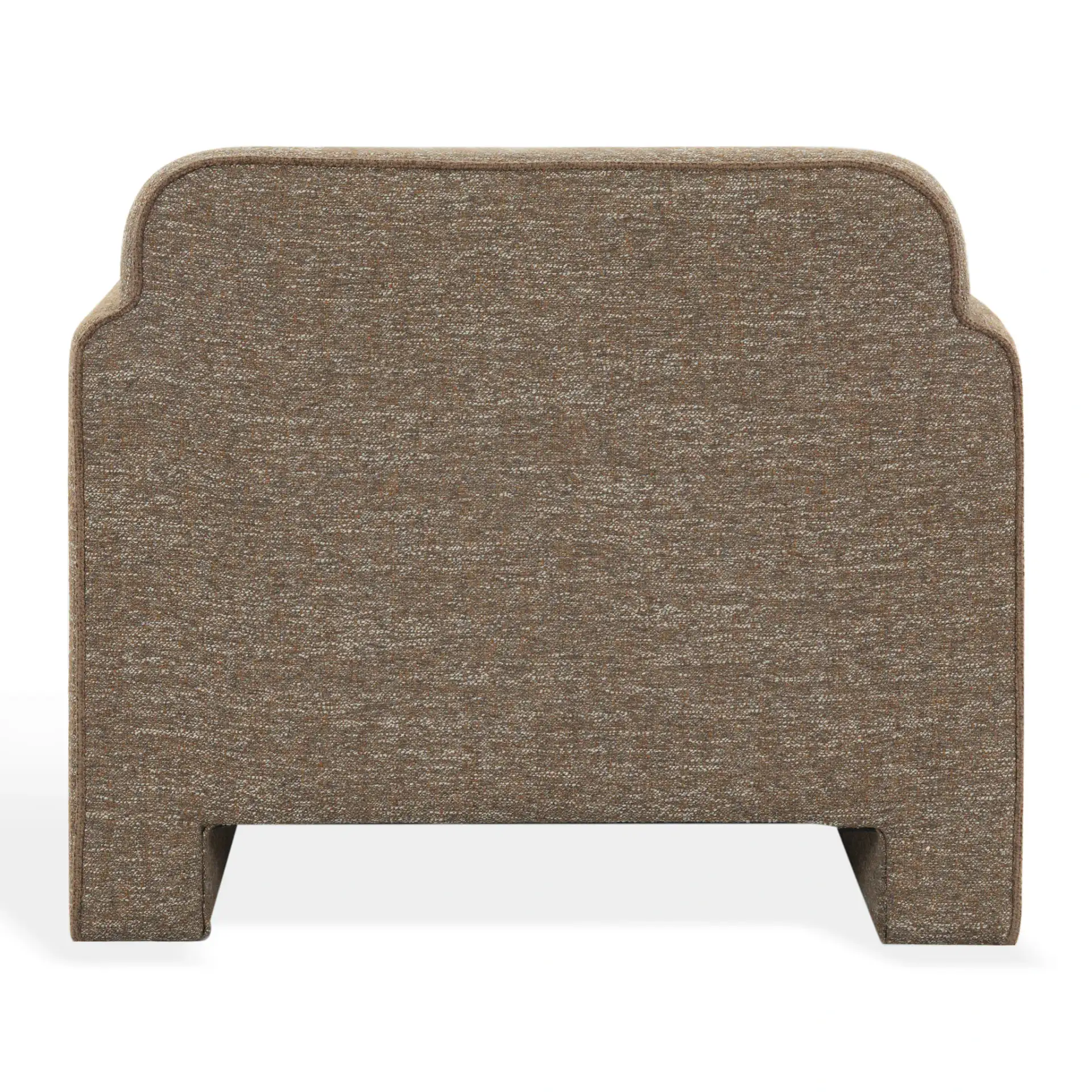 Benecito Boucle Blend Accent Chair in Brown, detail view