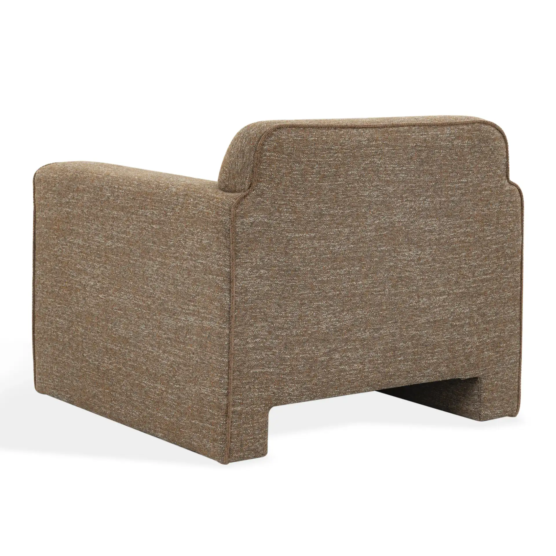 Benecito Boucle Blend Accent Chair in Brown, detail view