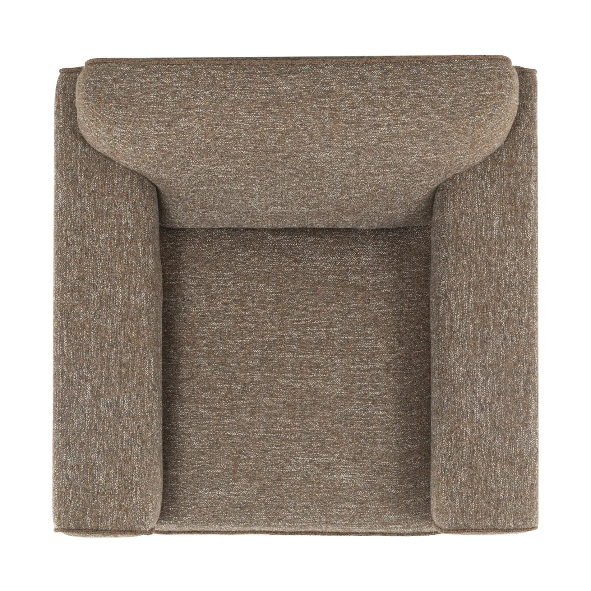 Benecito Boucle Blend Accent Chair in Brown, detail view