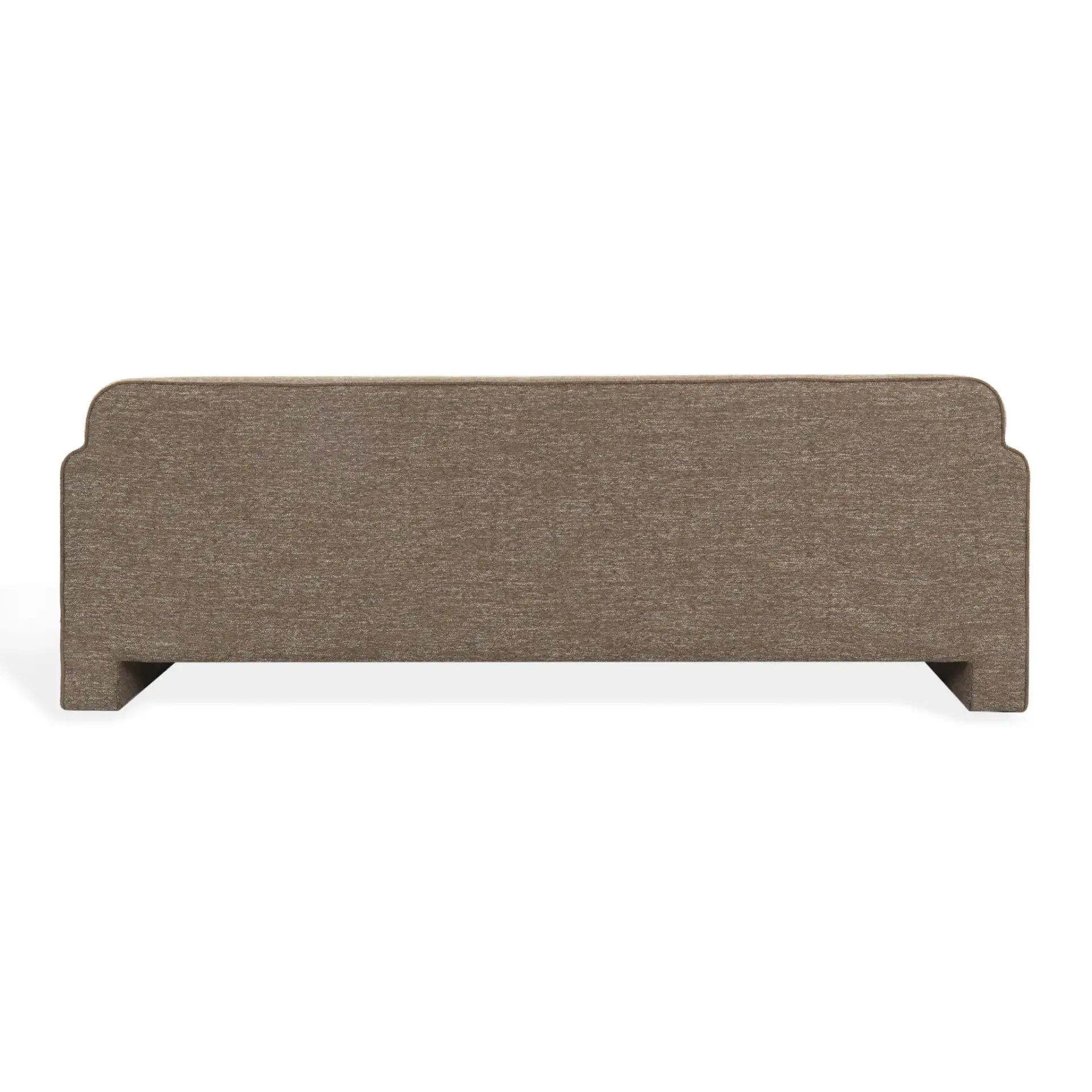 Benecito Boucle Blend Sofa in Brown, detail view