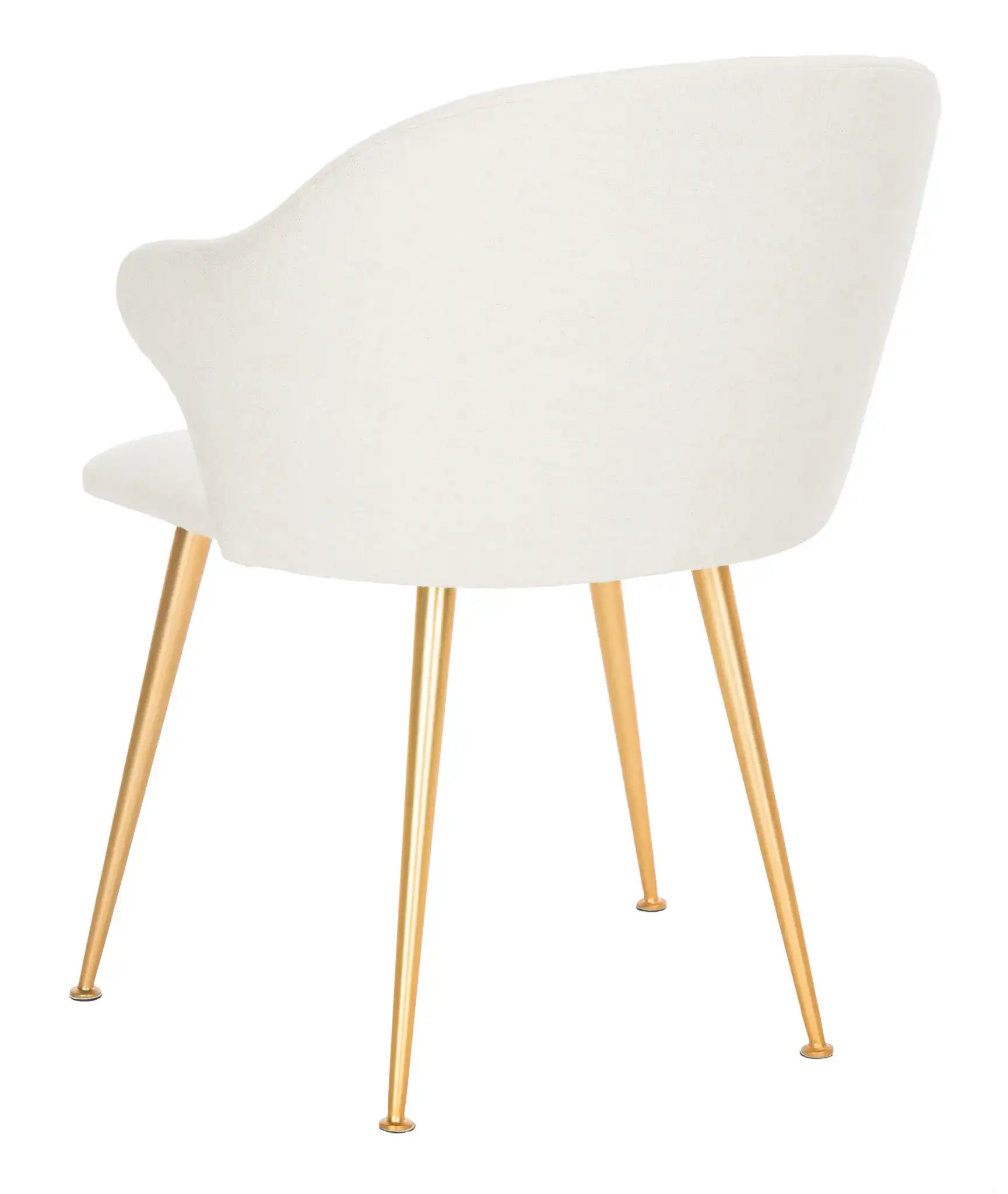 Edmond Arm Chair in Light Gray / Gold, detail view