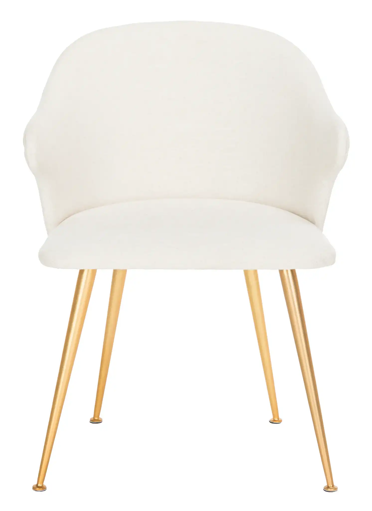 Edmond Arm Chair in Light Gray / Gold, detail view