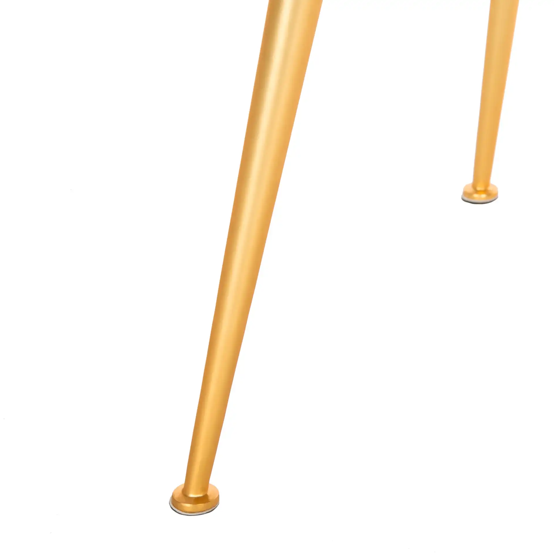 Edmond Arm Chair in Light Gray / Gold, detail view
