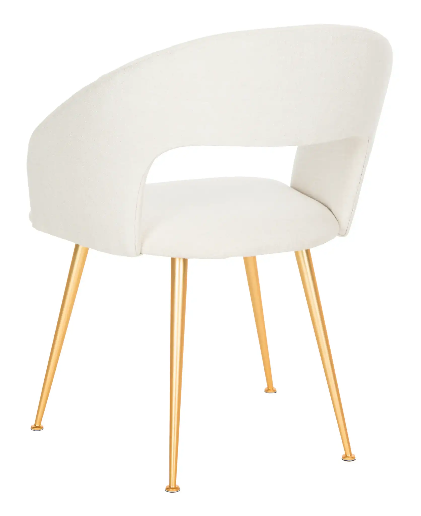 Lorina Arm Chair in Cream / Gold, detail view