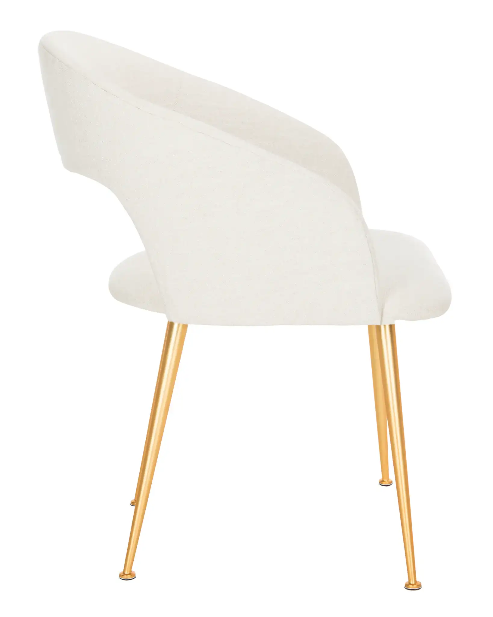 Lorina Arm Chair in Cream / Gold, detail view