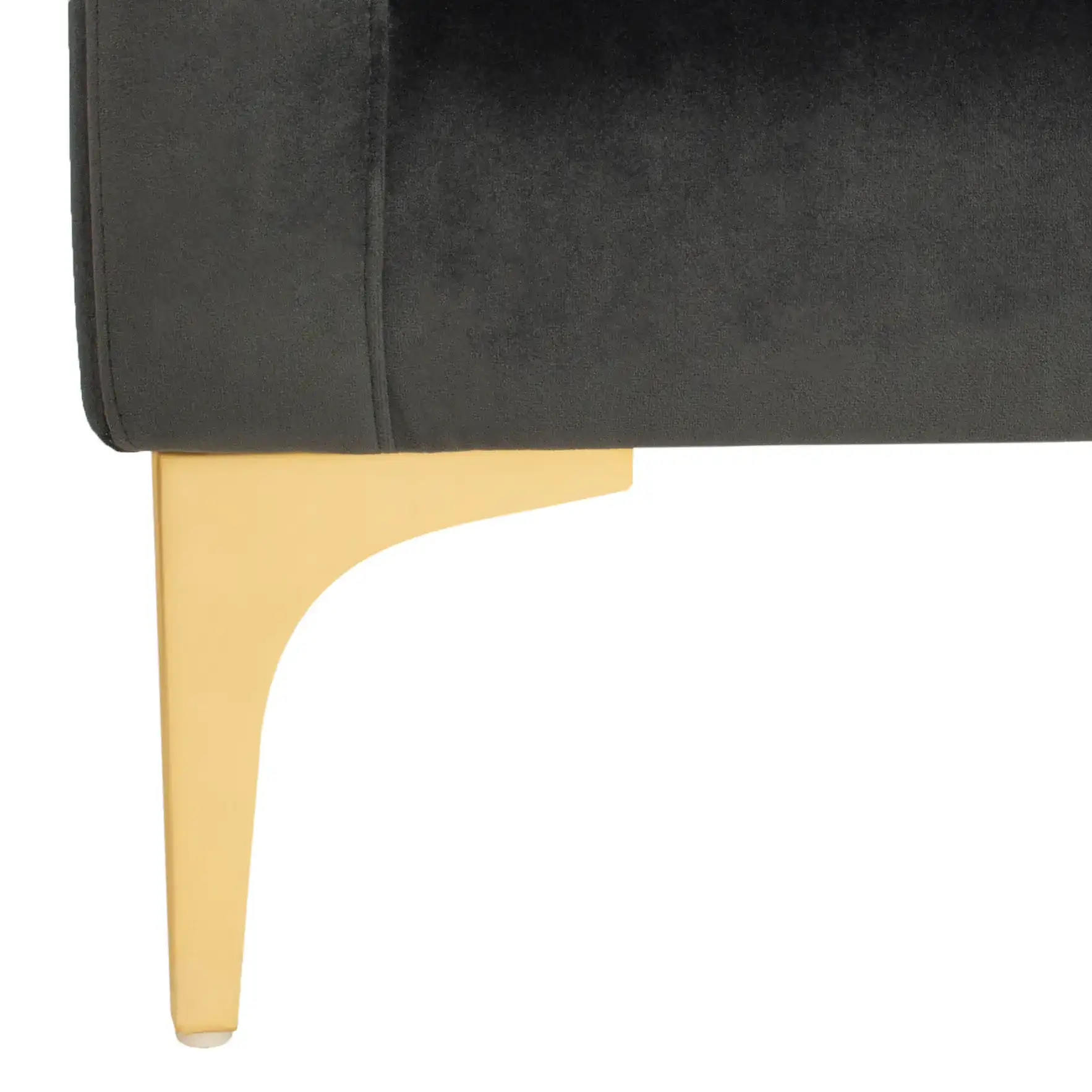Brayson Chaise Sectional Sofa in Dark Grey, detail view
