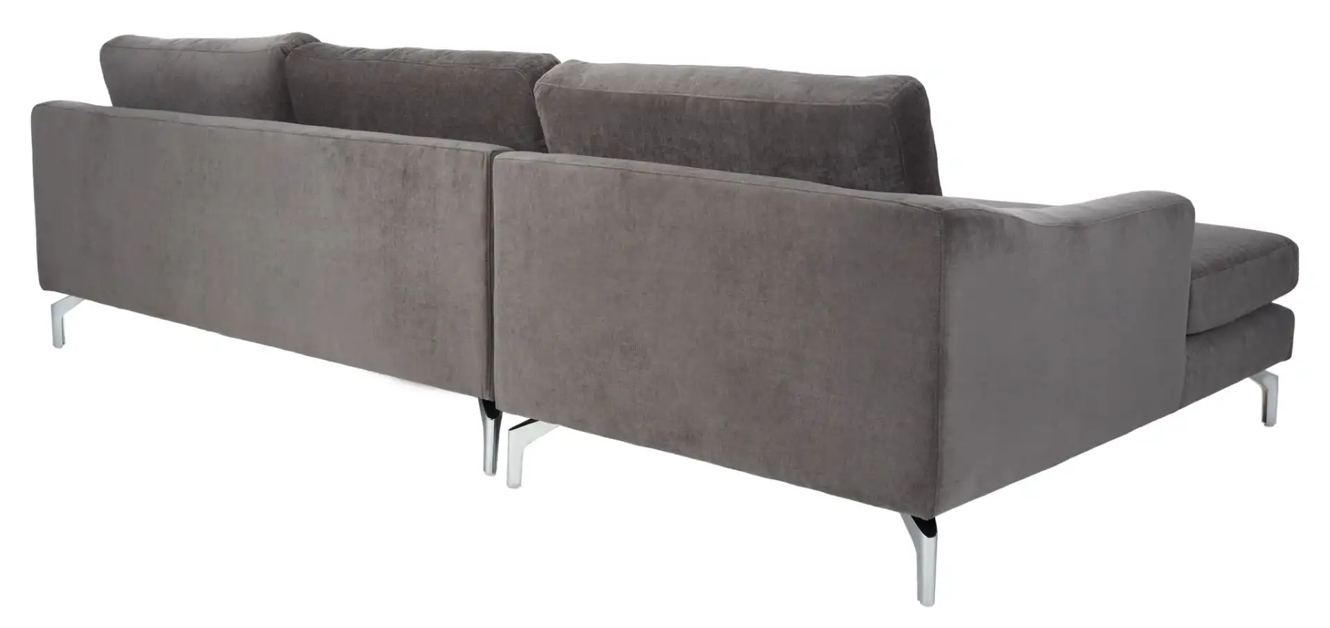 Nicholsen Modern Sofa in Anthracite, detail view