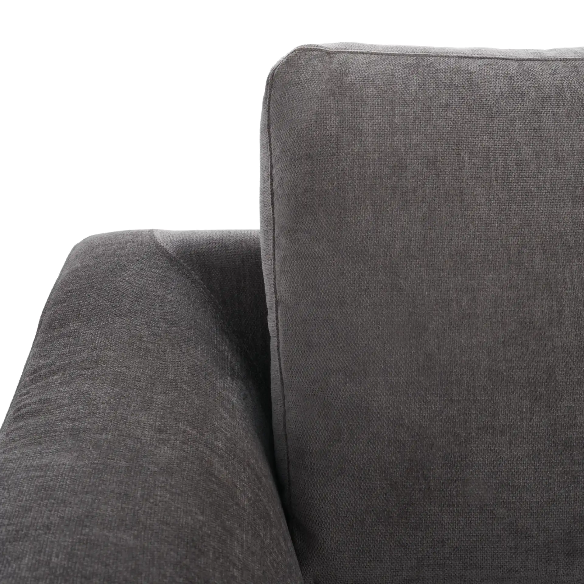 Nicholsen Modern Sofa in Anthracite in a styled room