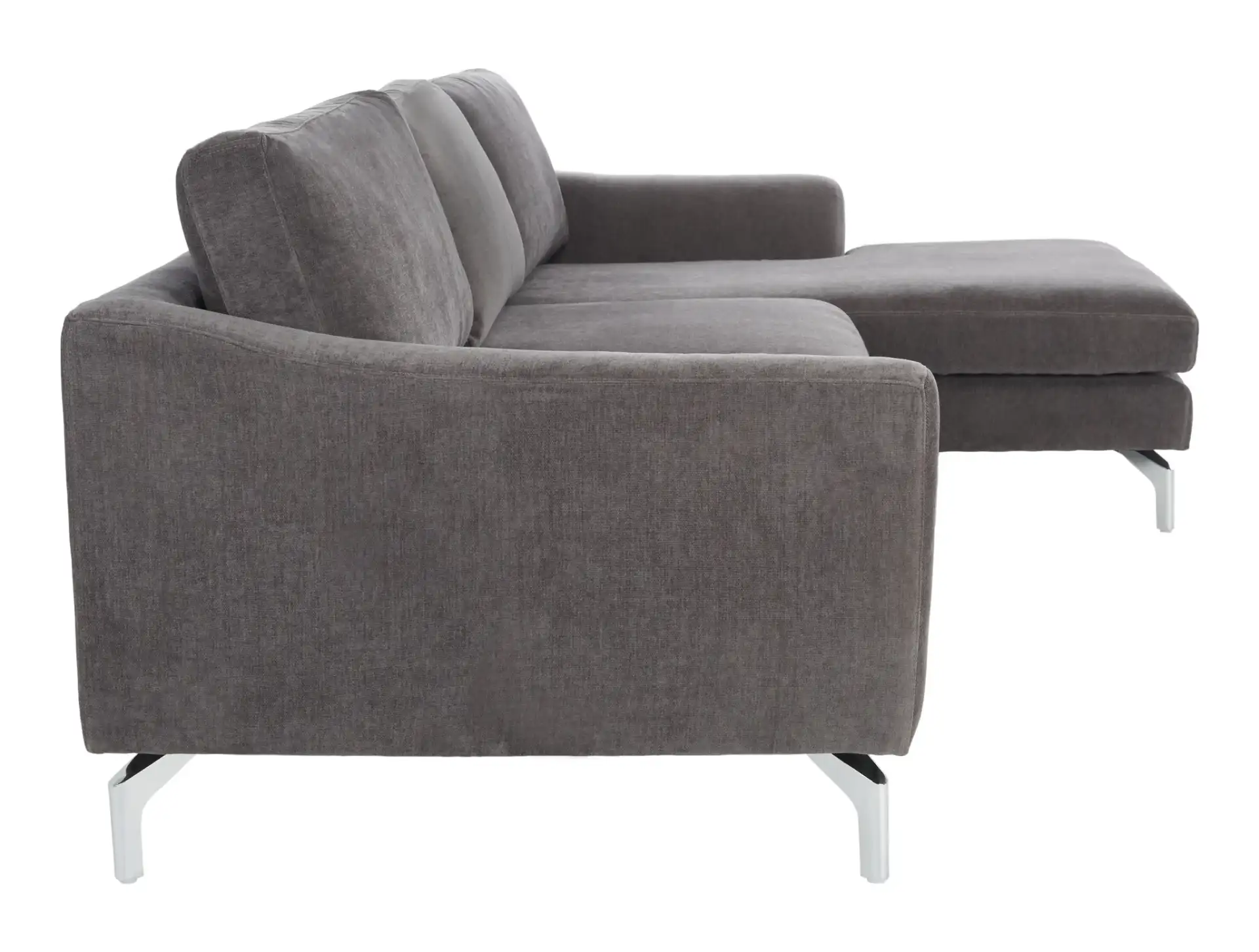 Nicholsen Modern Sofa in Anthracite, detail view