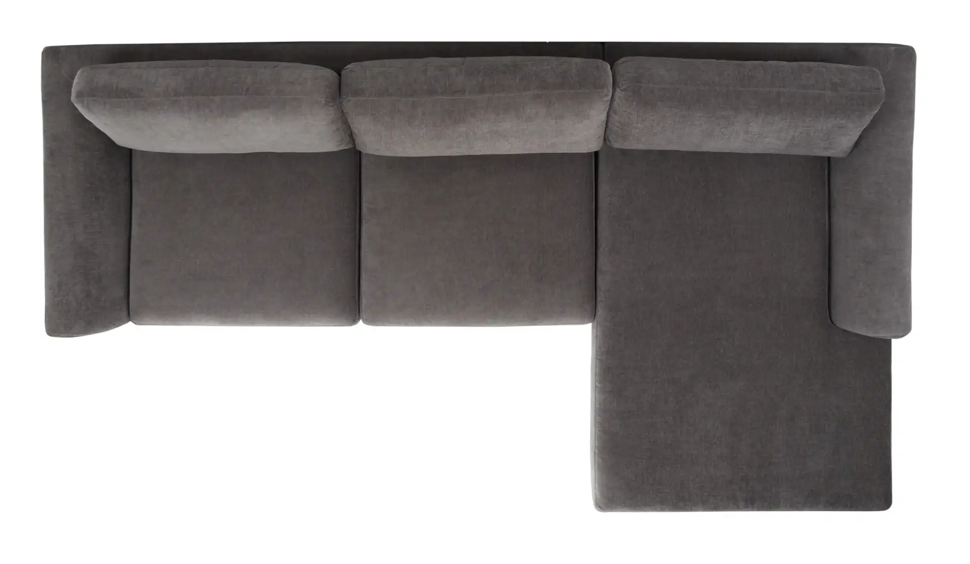 Nicholsen Modern Sofa in Anthracite, detail view