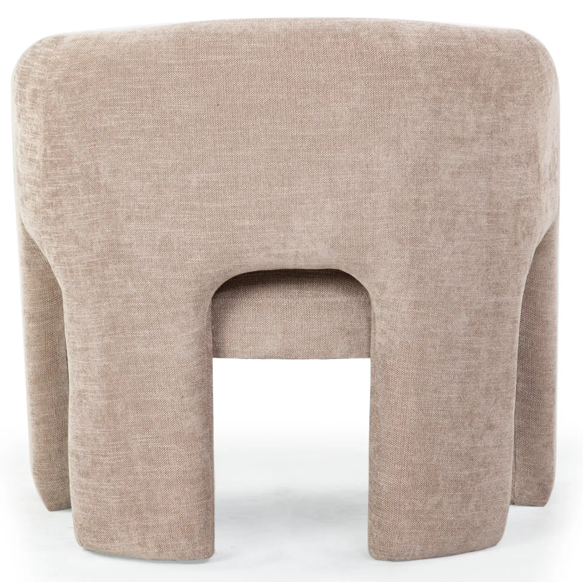 Tamlyn Accent Chair in Light Brown, detail view