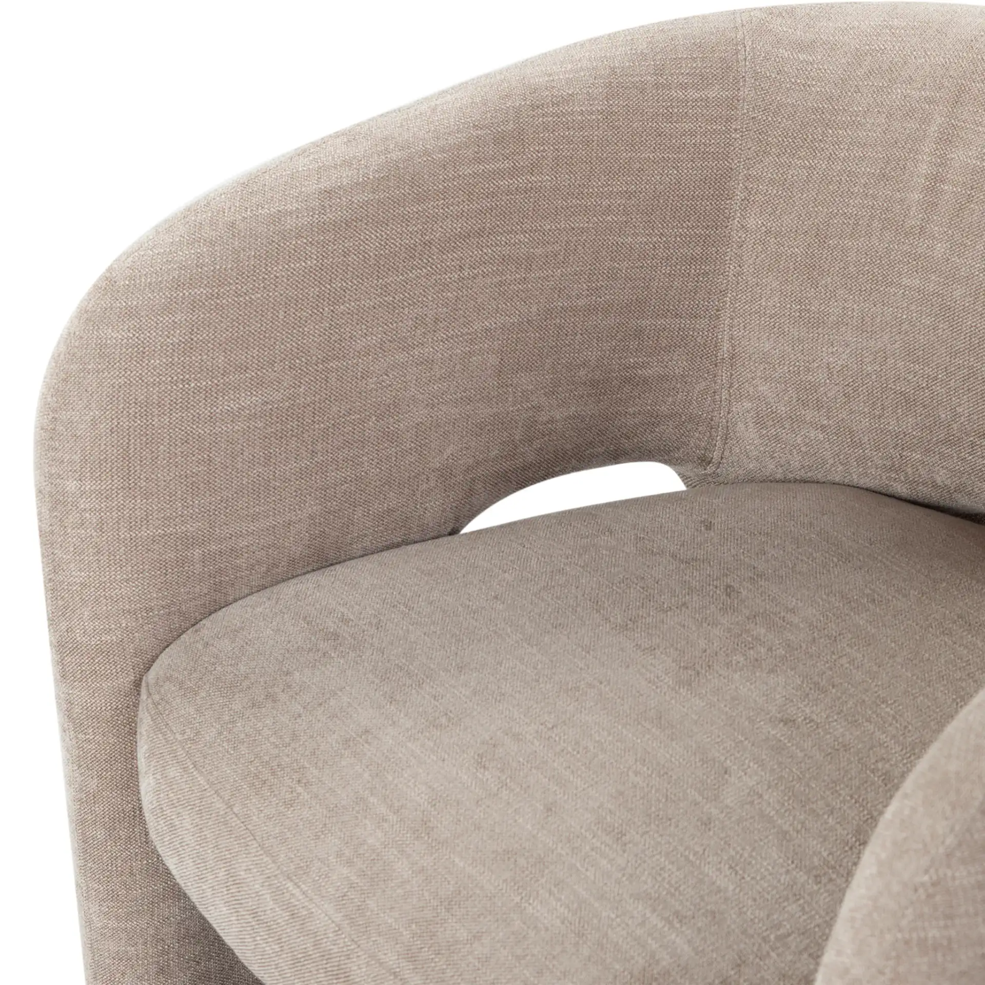 Tamlyn Accent Chair in Light Brown in a styled room