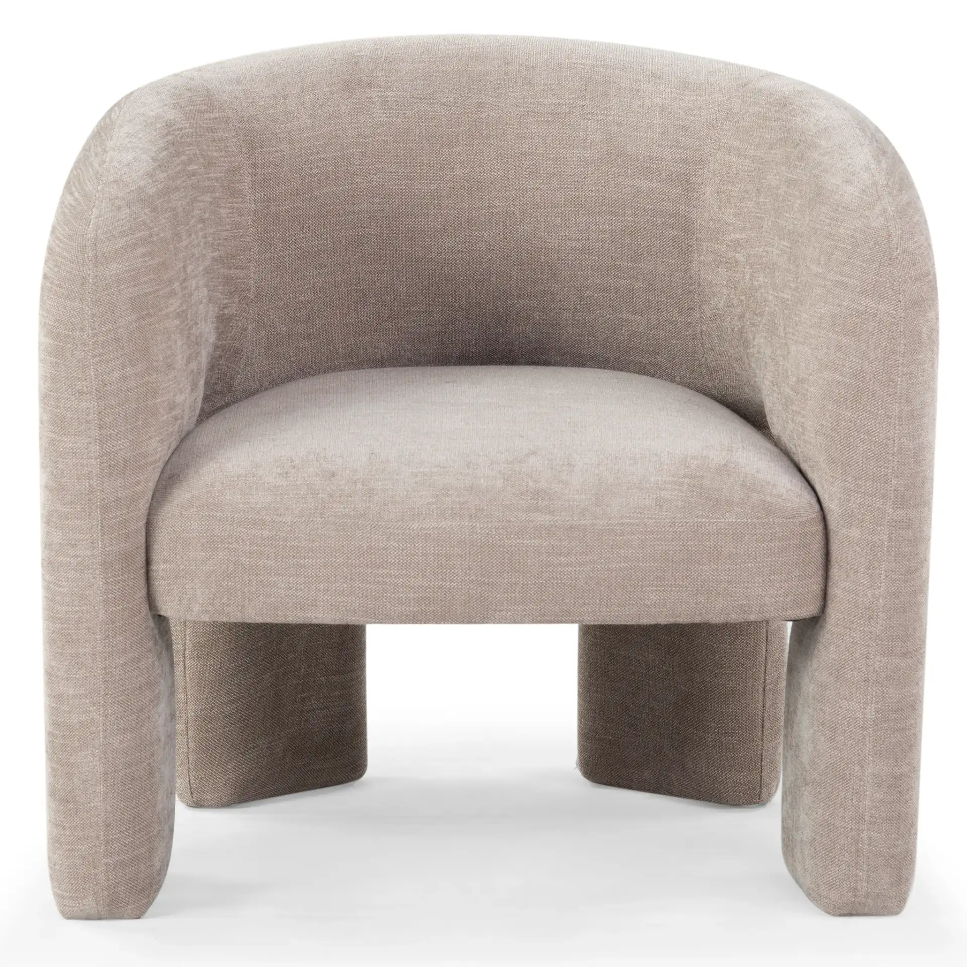 Tamlyn Accent Chair in Light Brown, detail view