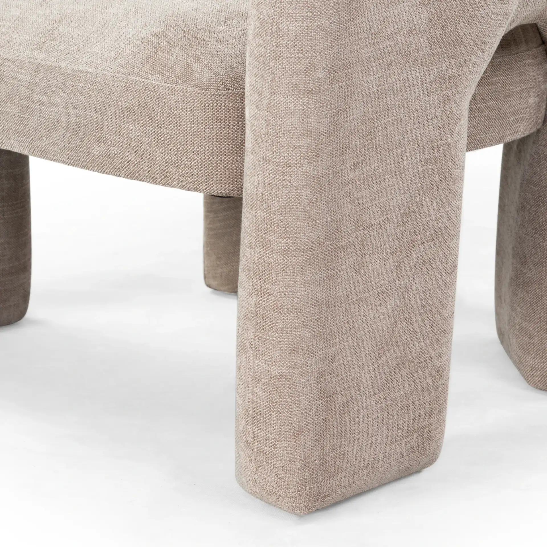 Tamlyn Accent Chair in Light Brown, detail view